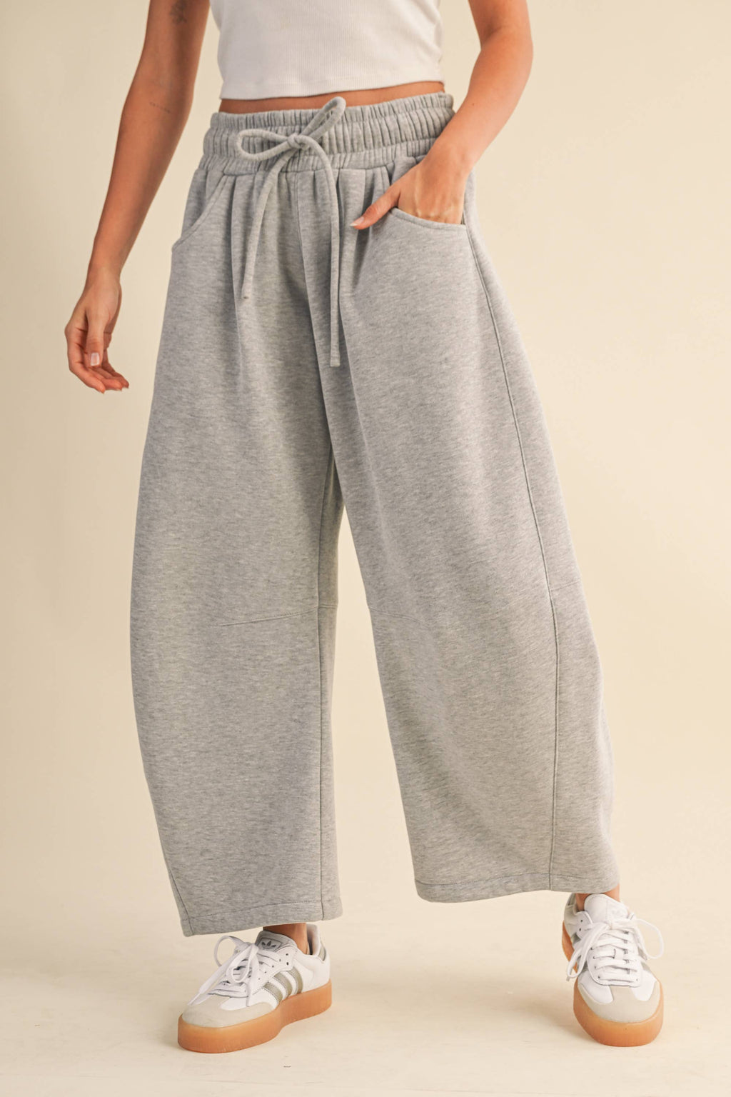 Barrel Sweatpants, Heather Grey