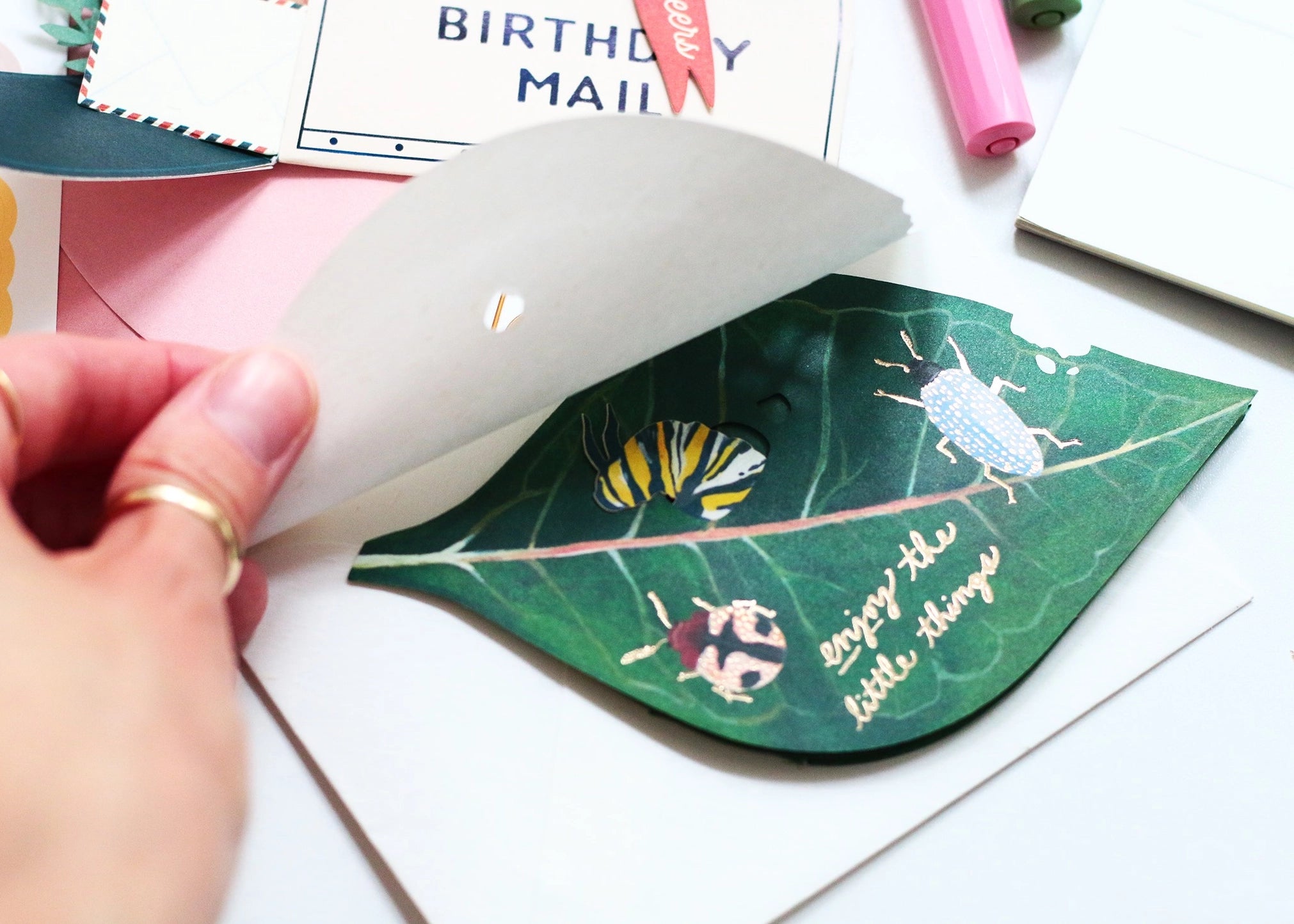 Caterpillar Pop-Up Card