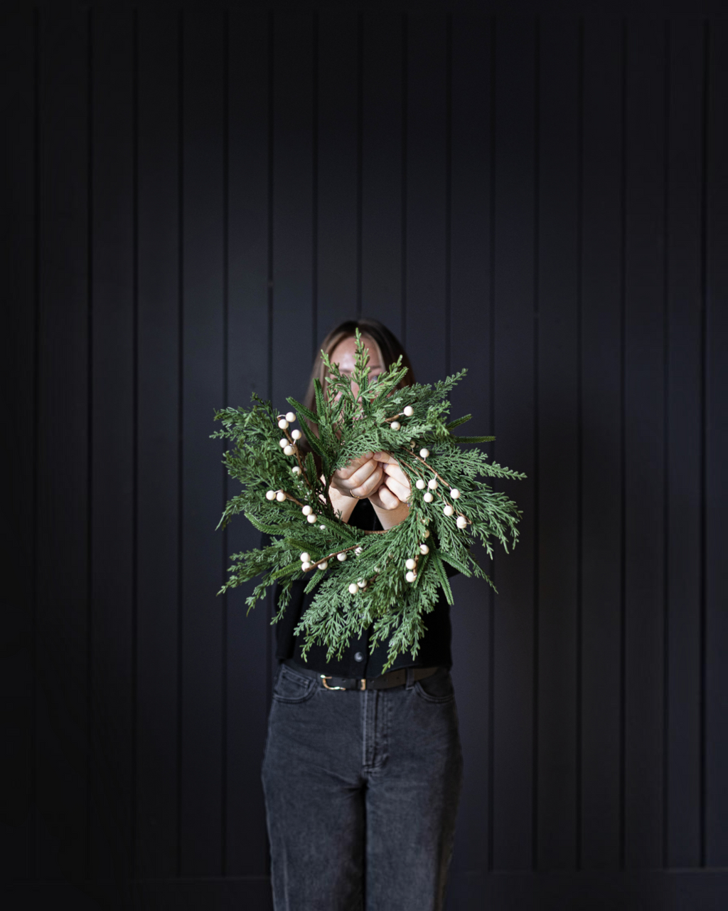 Norfolk Cypress Real Touch Wreath