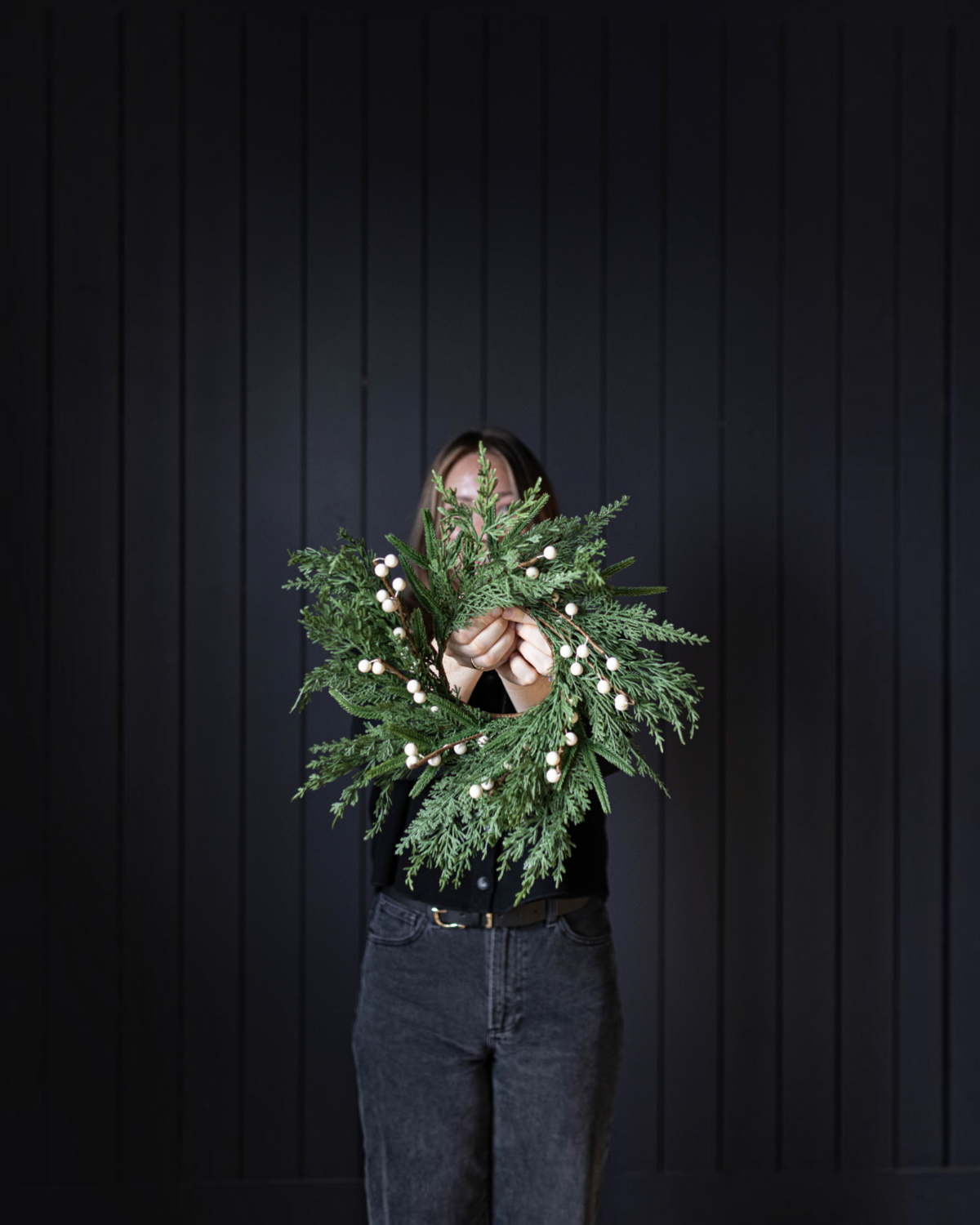 Norfolk Cypress Real Touch Wreath