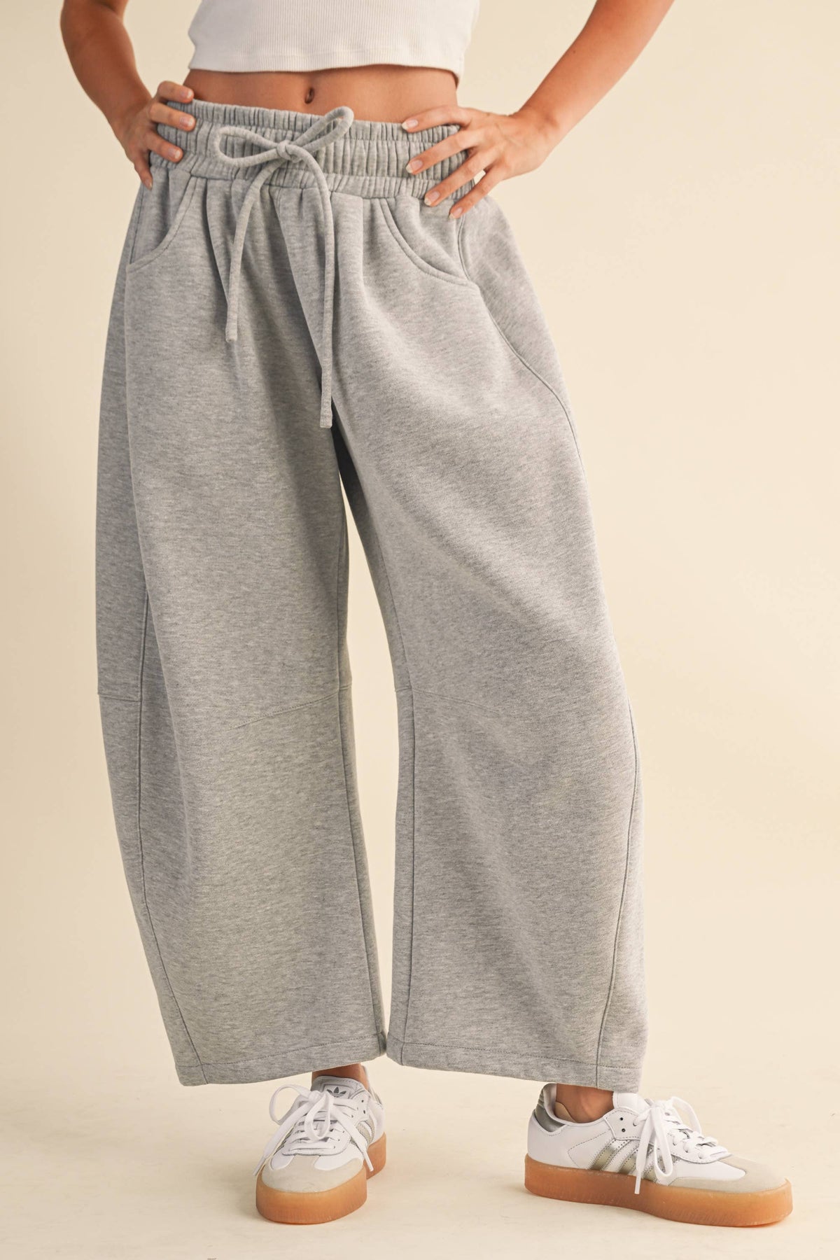 Barrel Sweatpants, Heather Grey