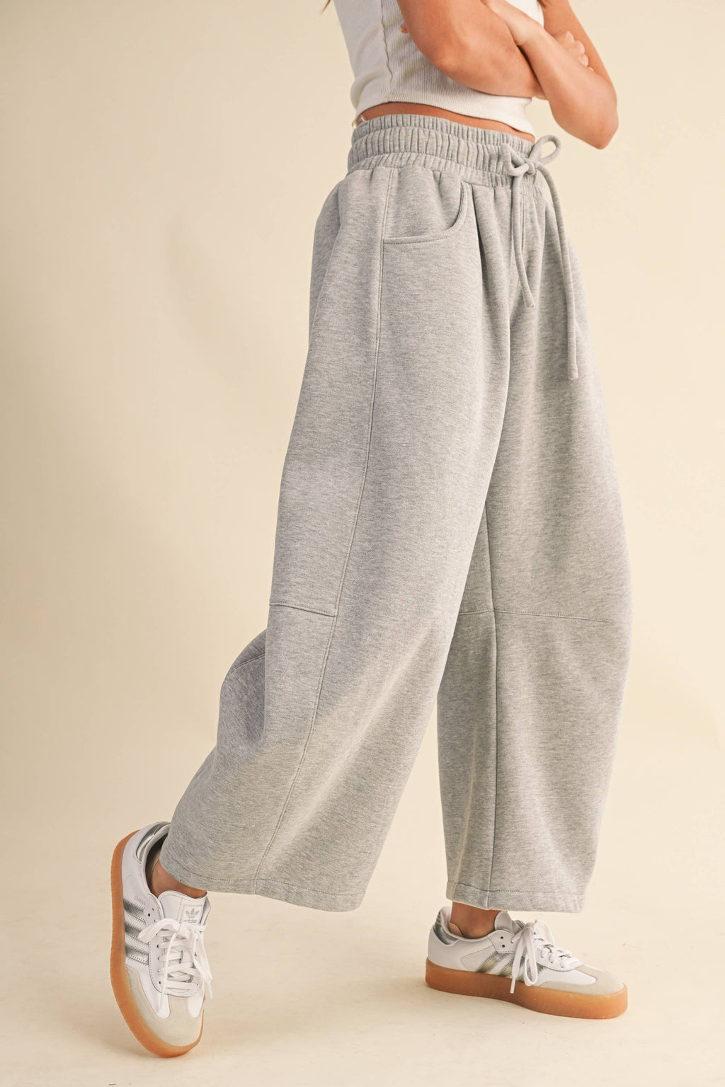 Barrel Sweatpants, Heather Grey