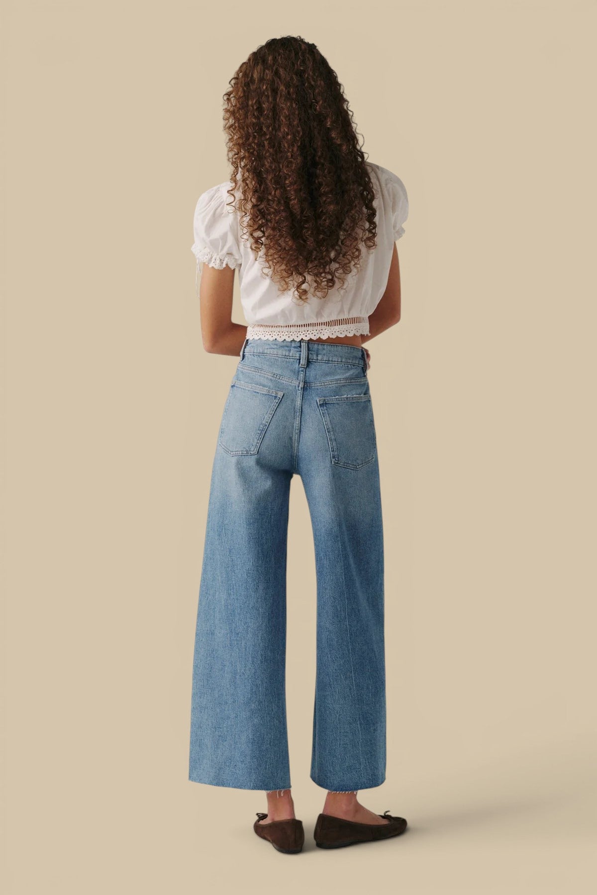 Sundown NCE Wide Leg Crop Jean