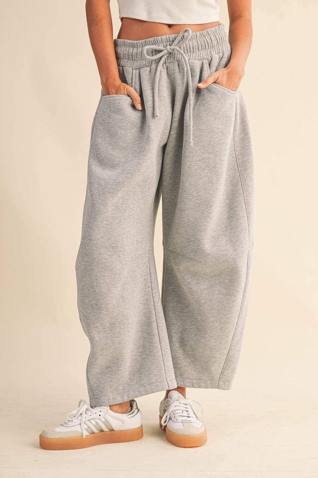 Barrel Sweatpants, Heather Grey