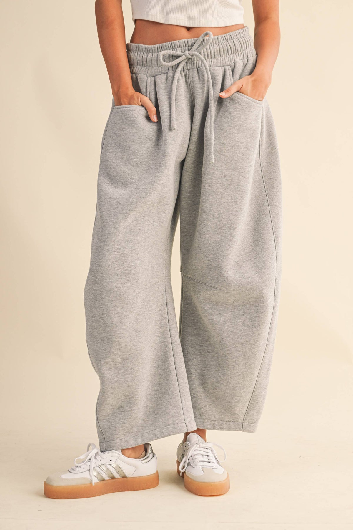 Barrel Sweatpants, Heather Grey