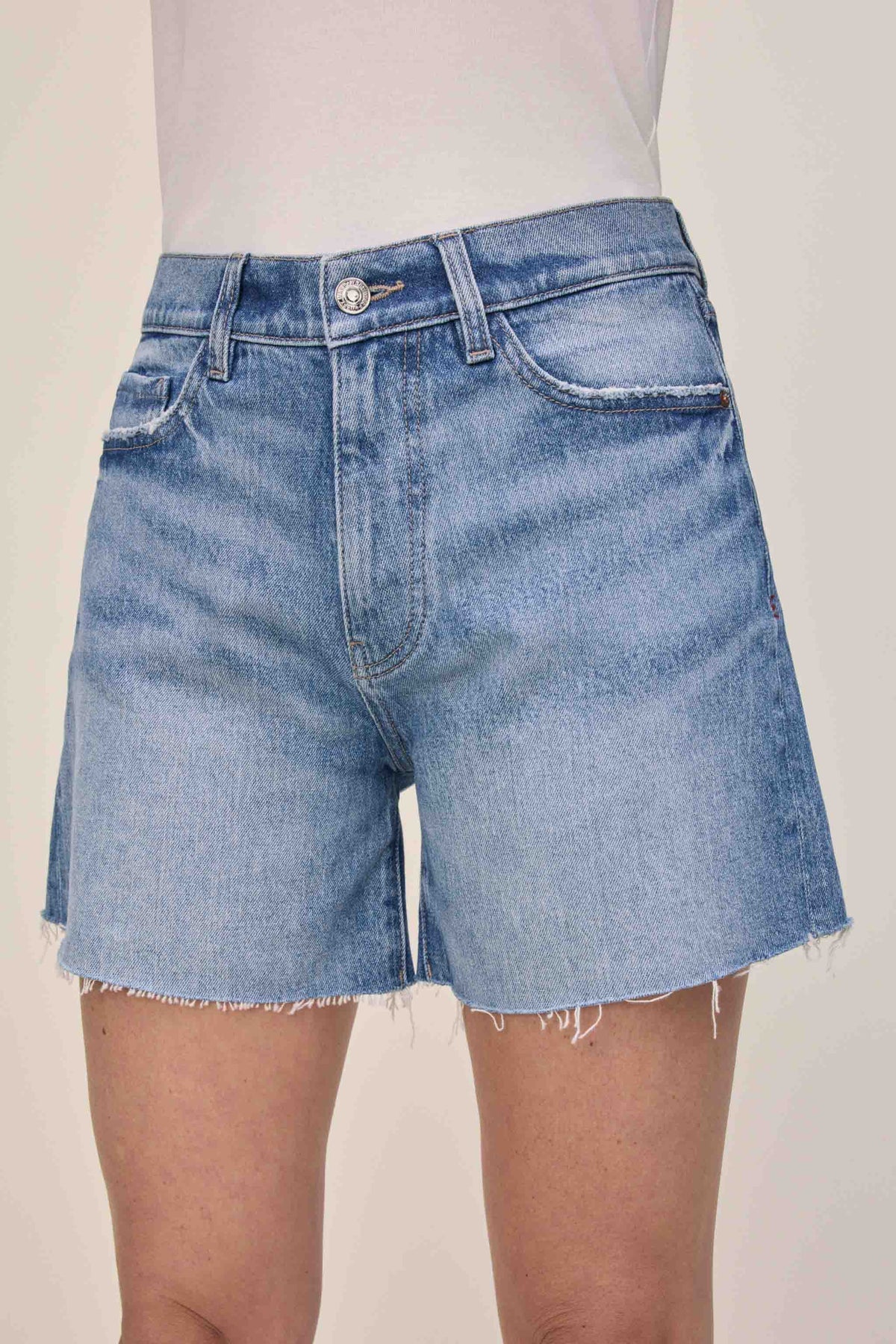 Warp+Weft Vvi Relaxed Jean Short, 5" (Glow)
