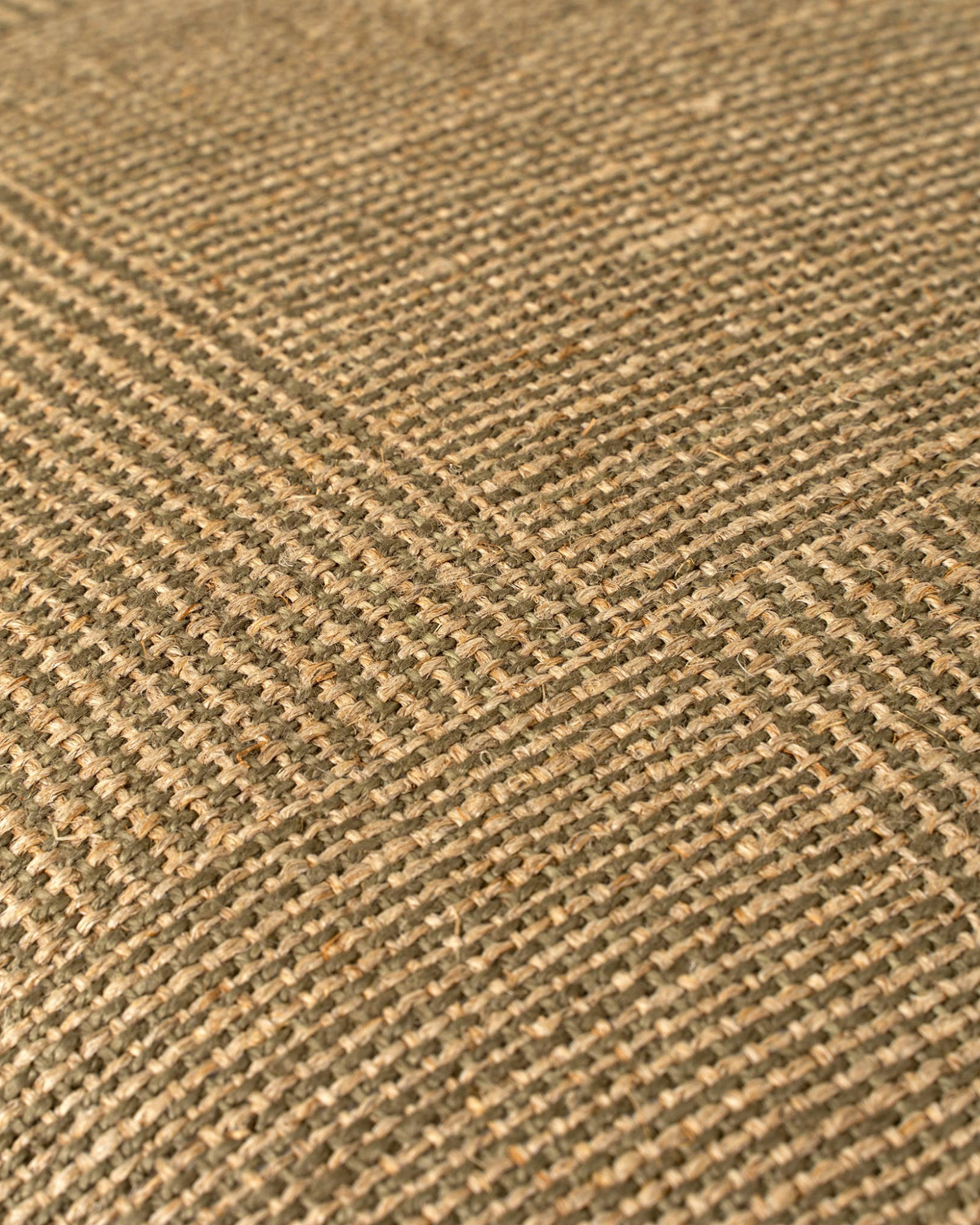 Homestyle Collective olive green 20x20 linen throw pillow featuring a detailed patch weave texture.
