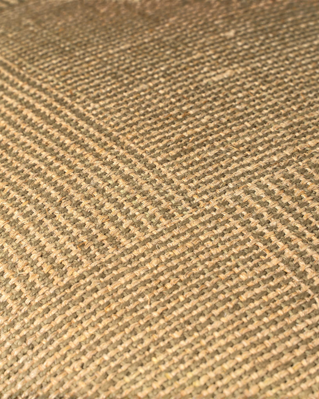 Homestyle Collective olive green patch weave linen throw pillow with textured European flax fabric detail
