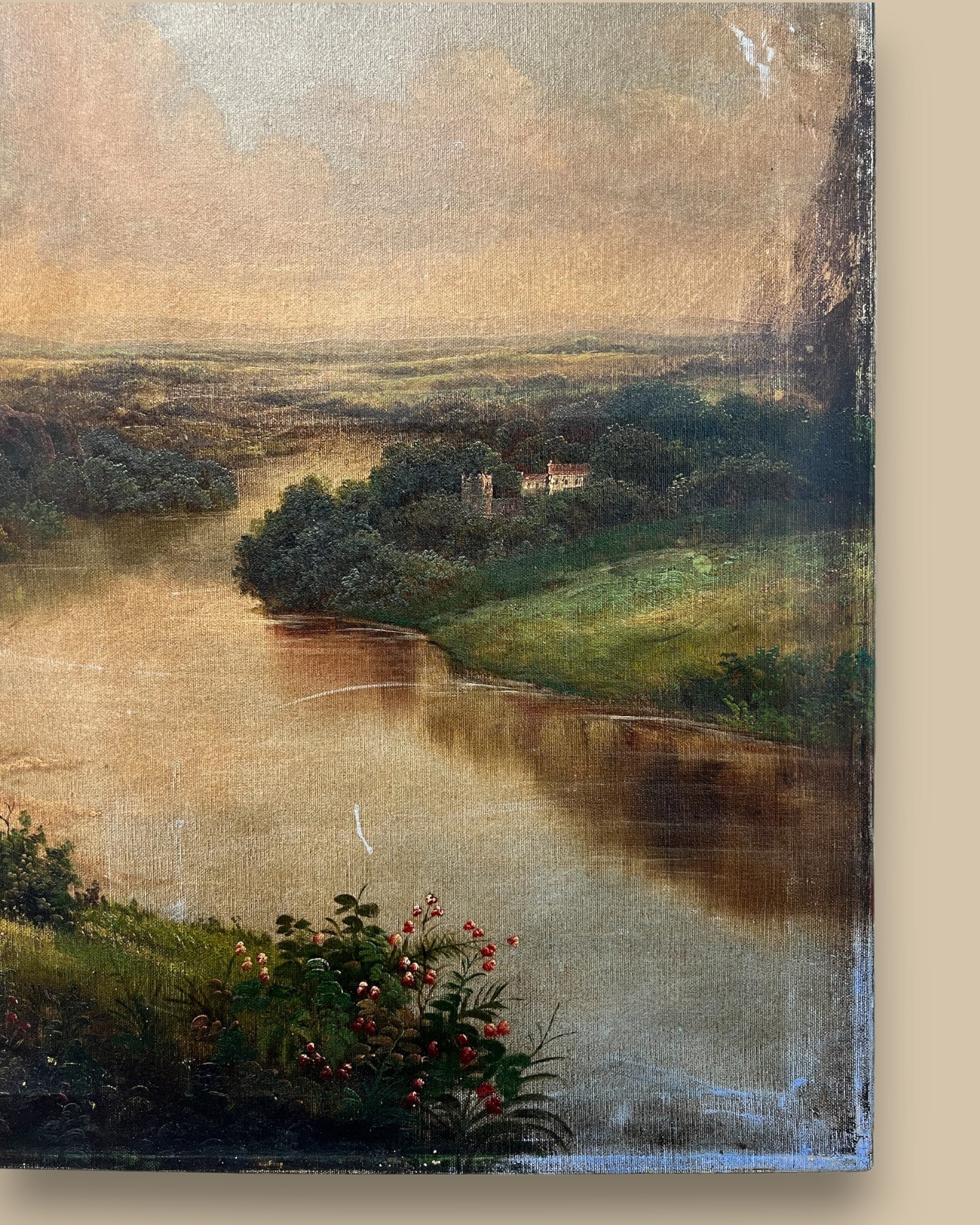 Along the River Oil Painting