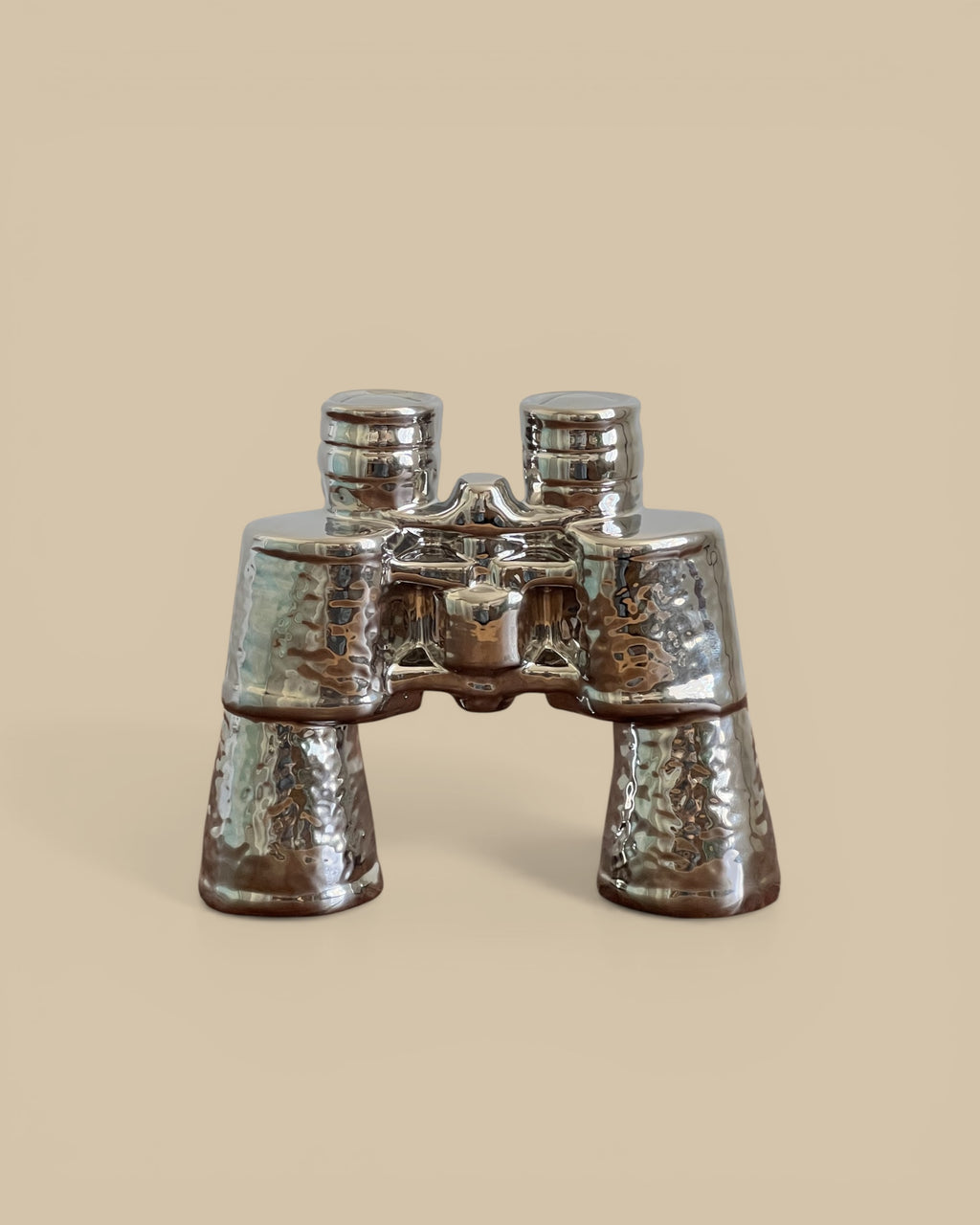 Chrome Binocular Object