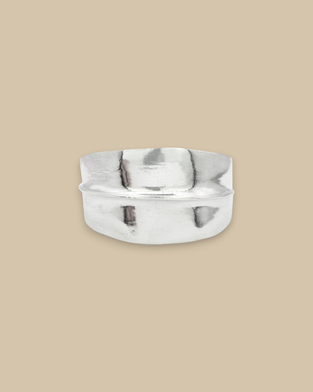 Silver Wide Ridge Cuff