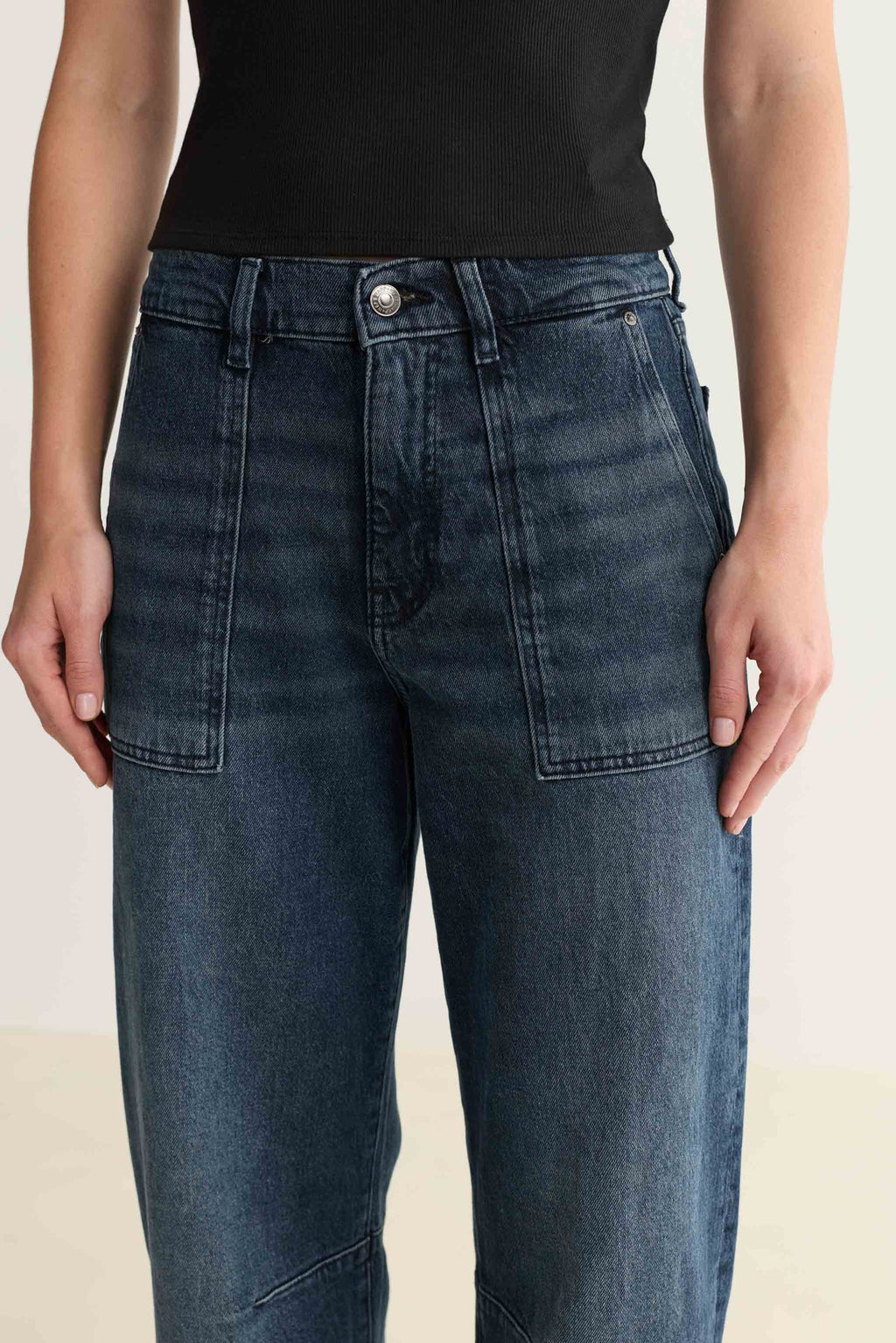 BNA Soft Curve Barrel Jean (Saturday Night)