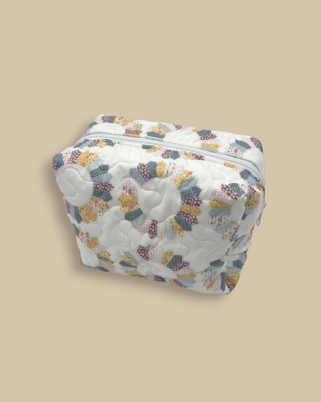 Dresden Patchwork Quilted Makeup Bag