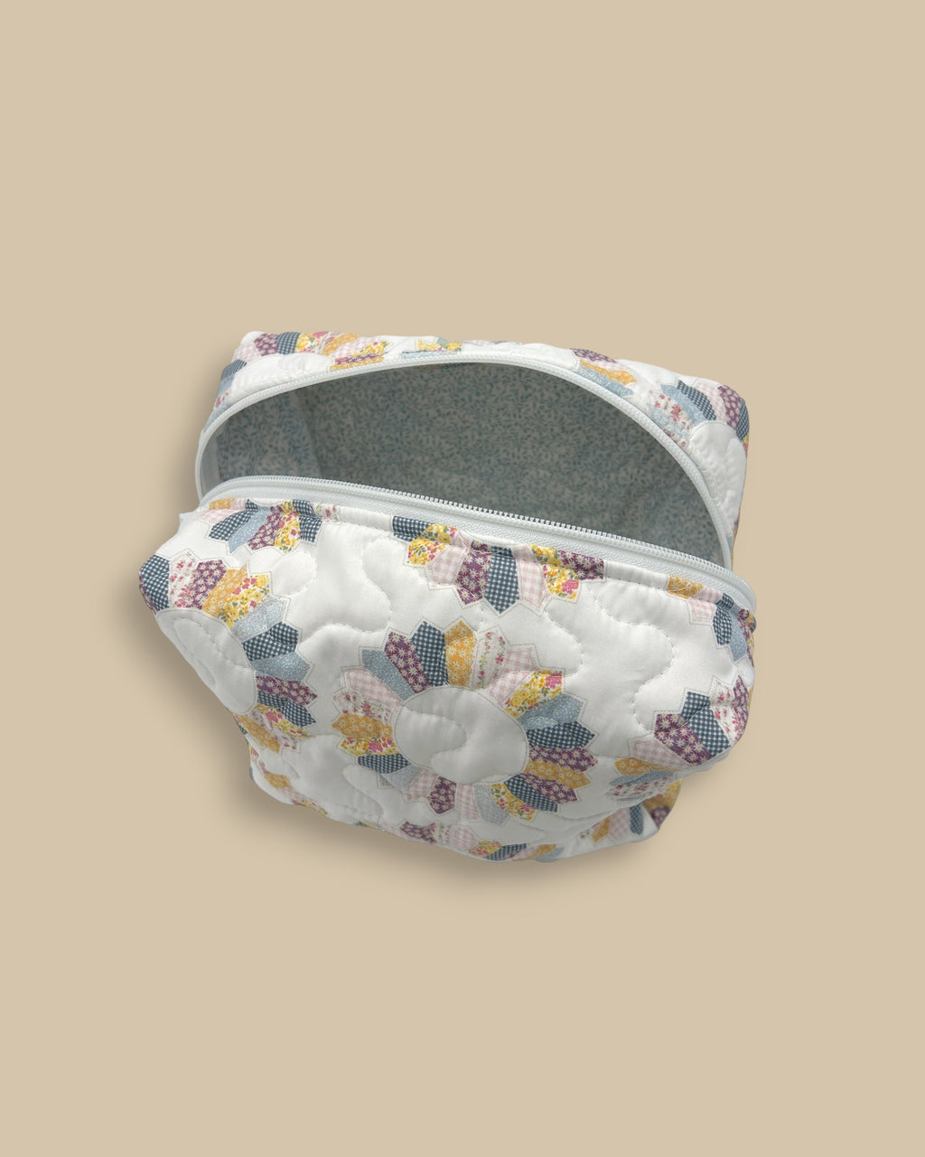 Dresden Patchwork Quilted Makeup Bag