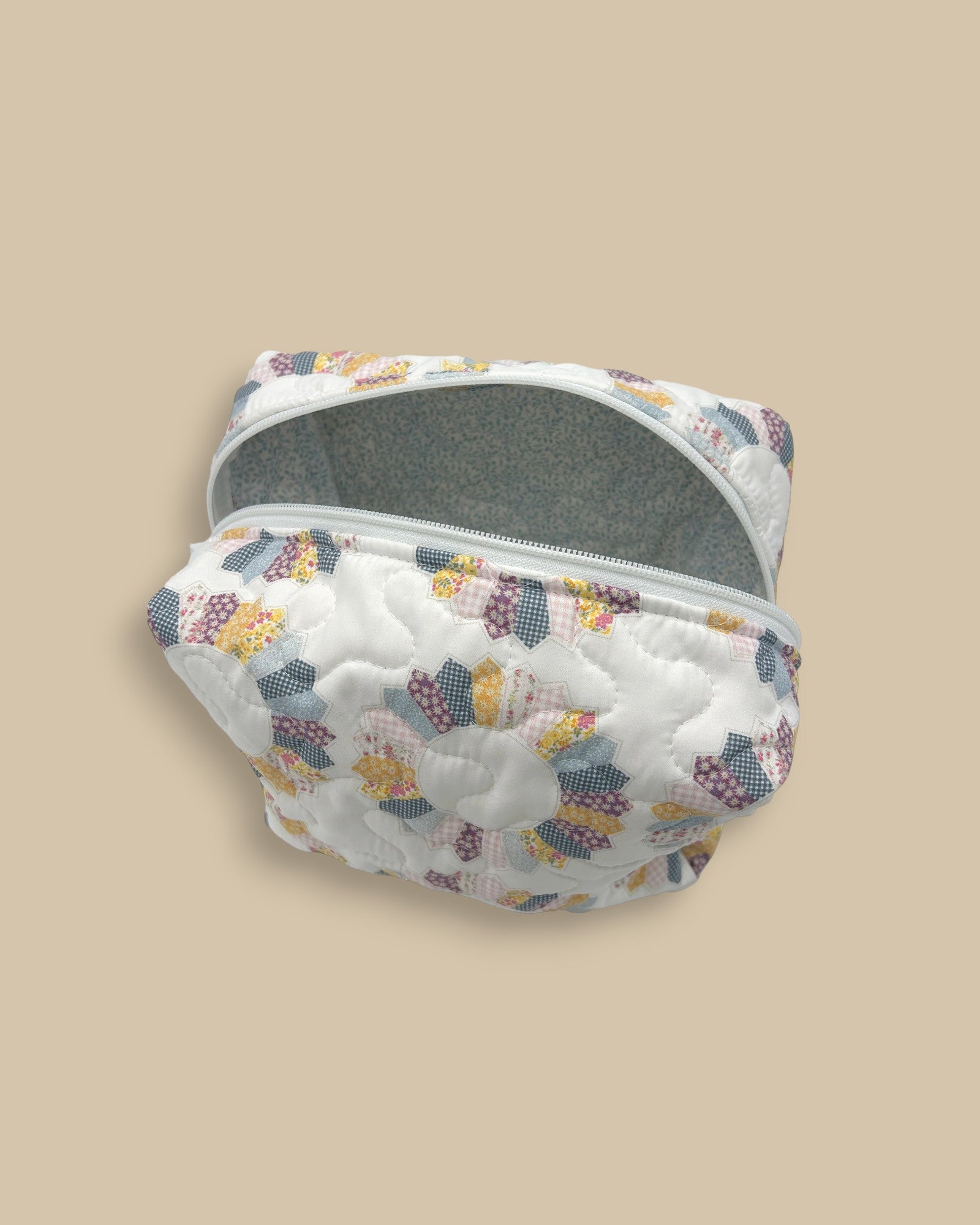 Dresden Patchwork Quilted Makeup Bag