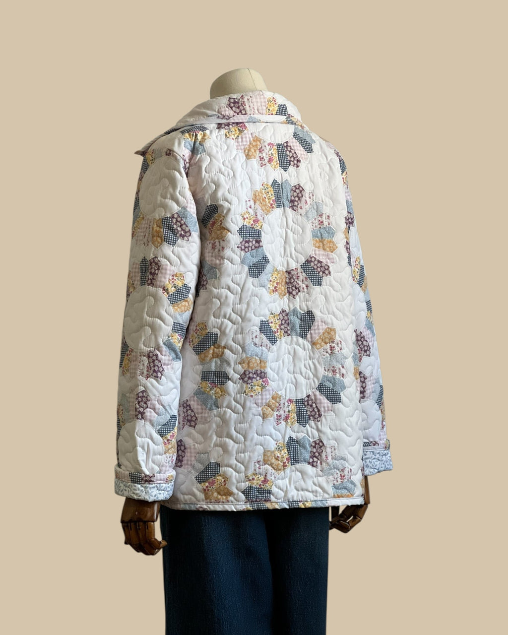Dresden Patchwork Quilted Snap Jacket