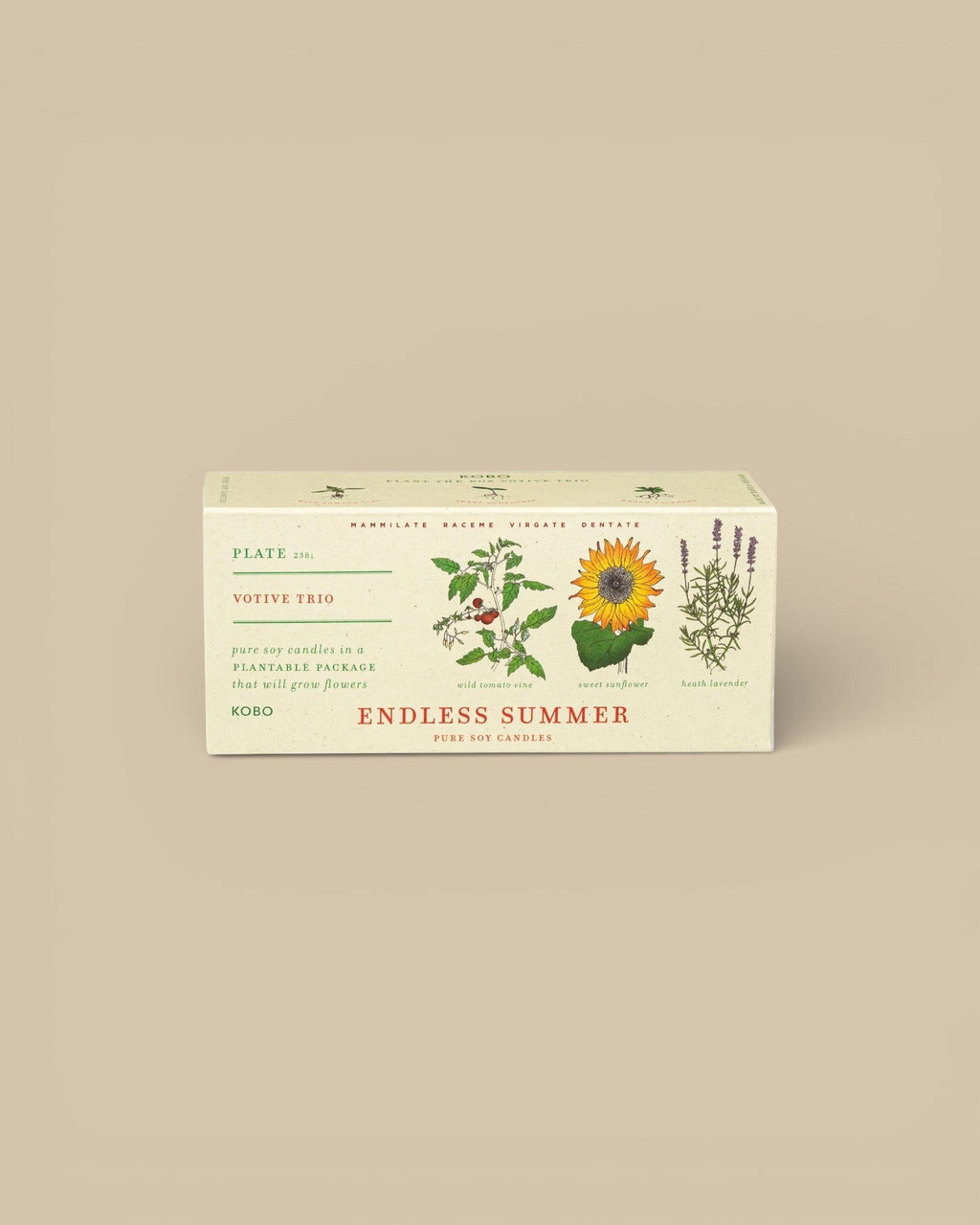 Endless Summer Plant the Box Votive Candle Trio