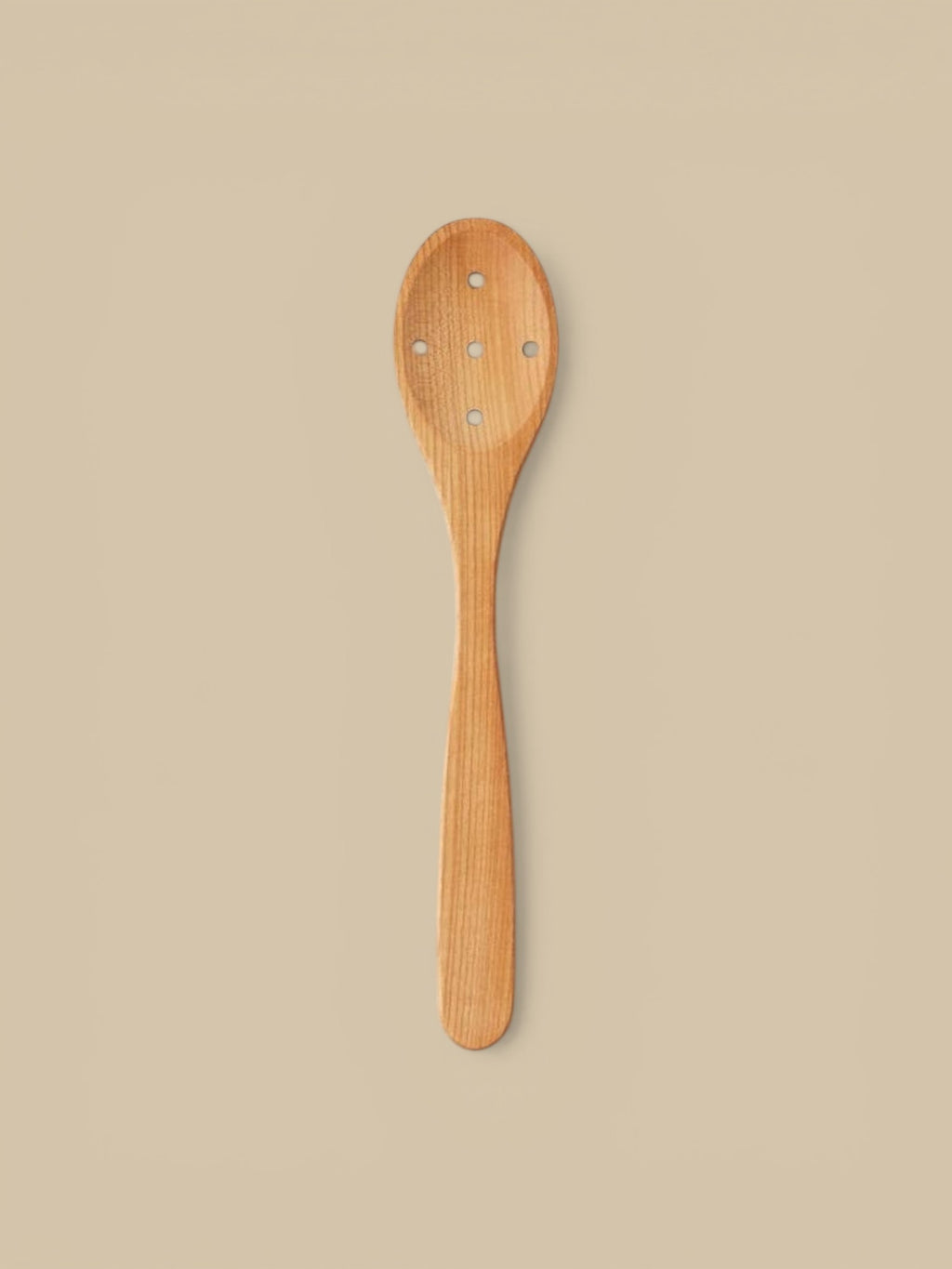 Euro Slotted Spoon, Cherrywood