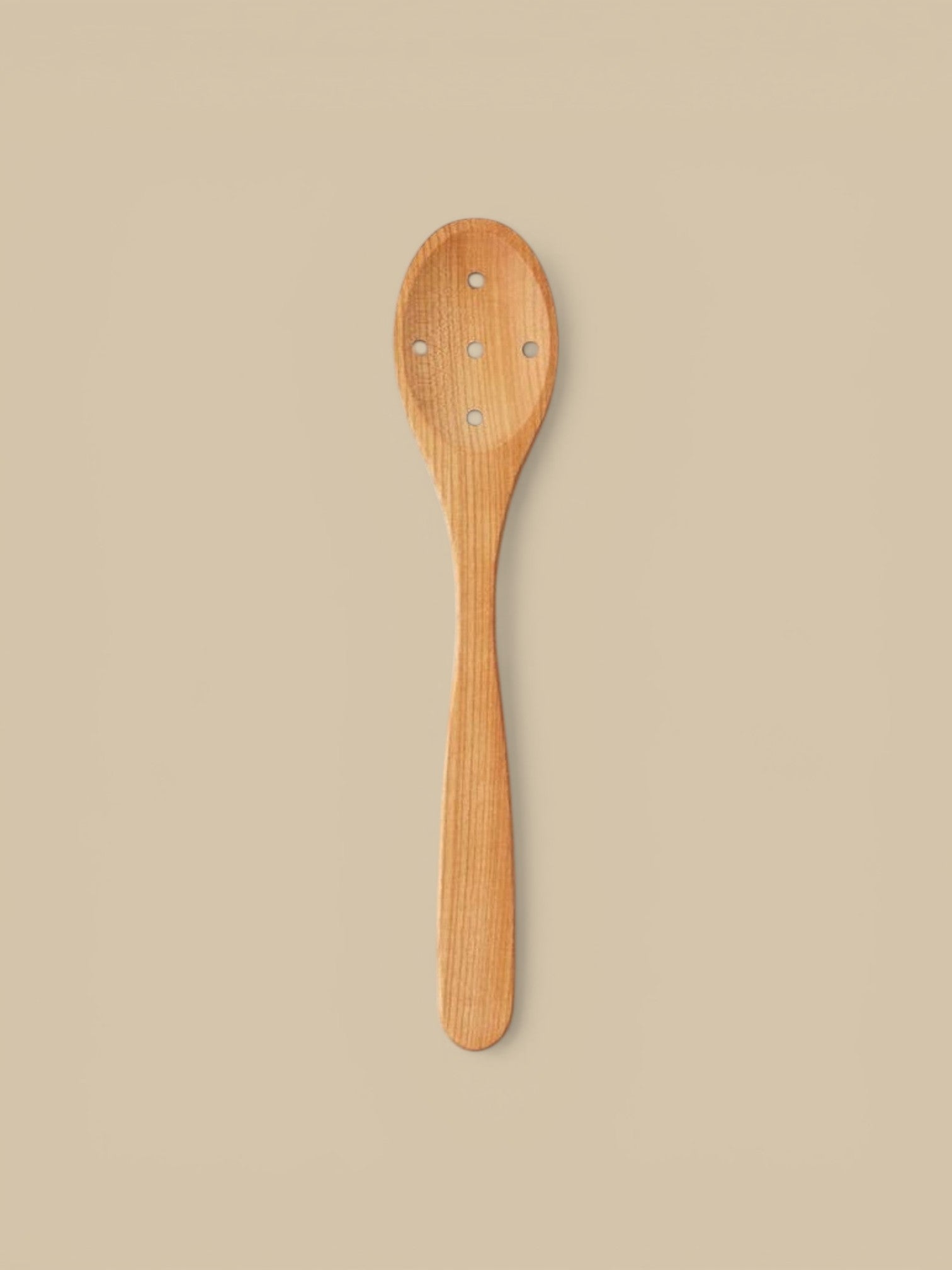 Euro Slotted Spoon, Cherrywood