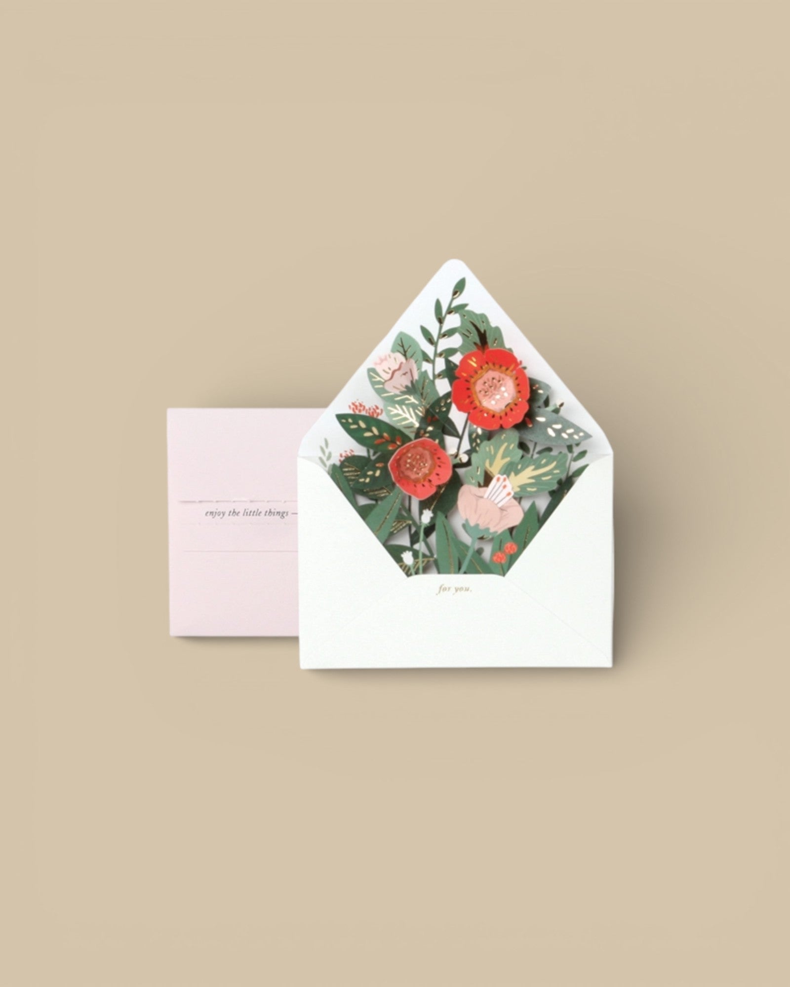 Floral Envelope Pop-Up Card