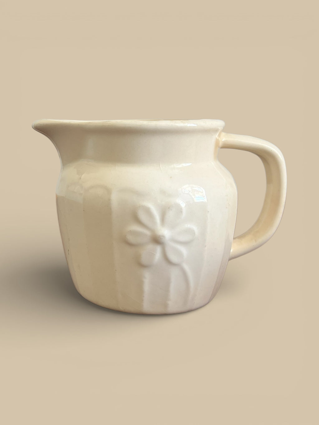 Ivory Daisy Pitcher
