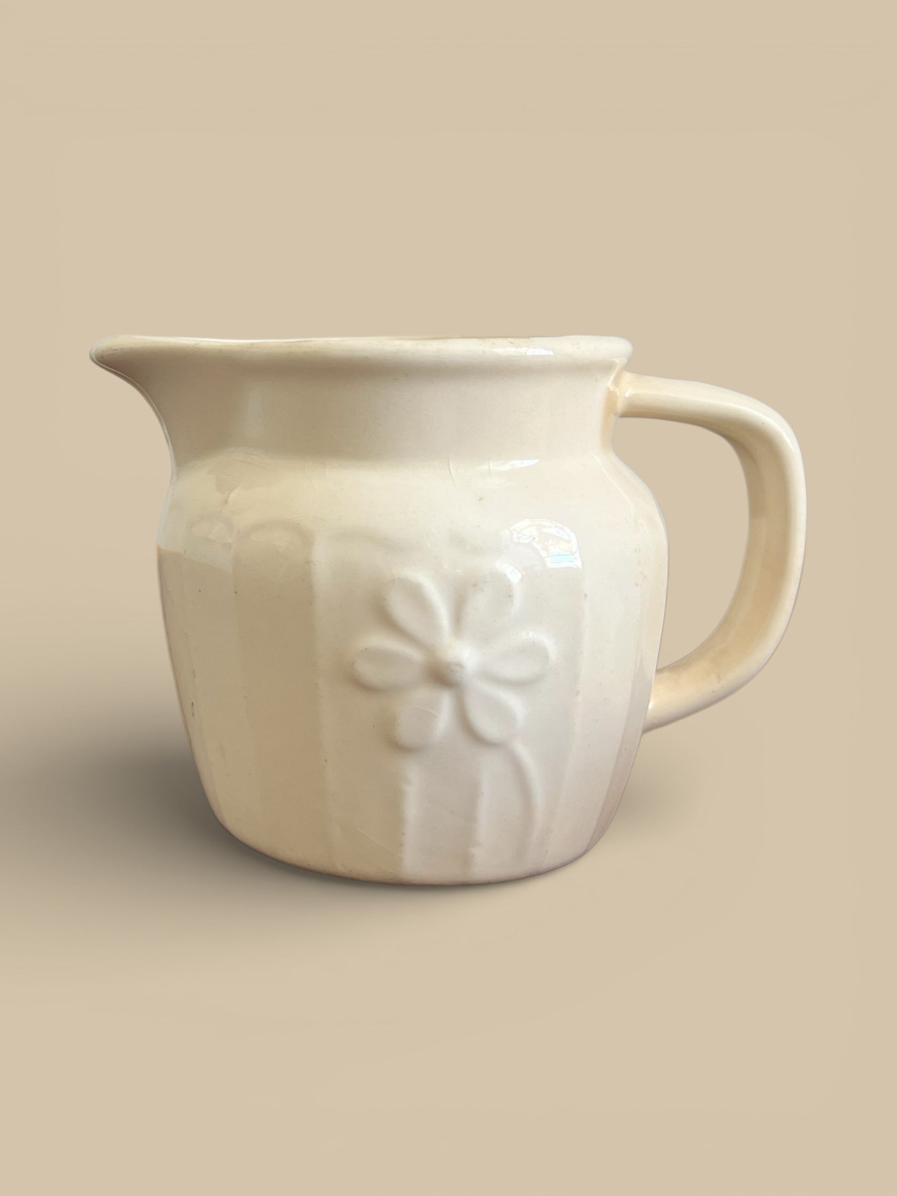 Ivory Daisy Pitcher