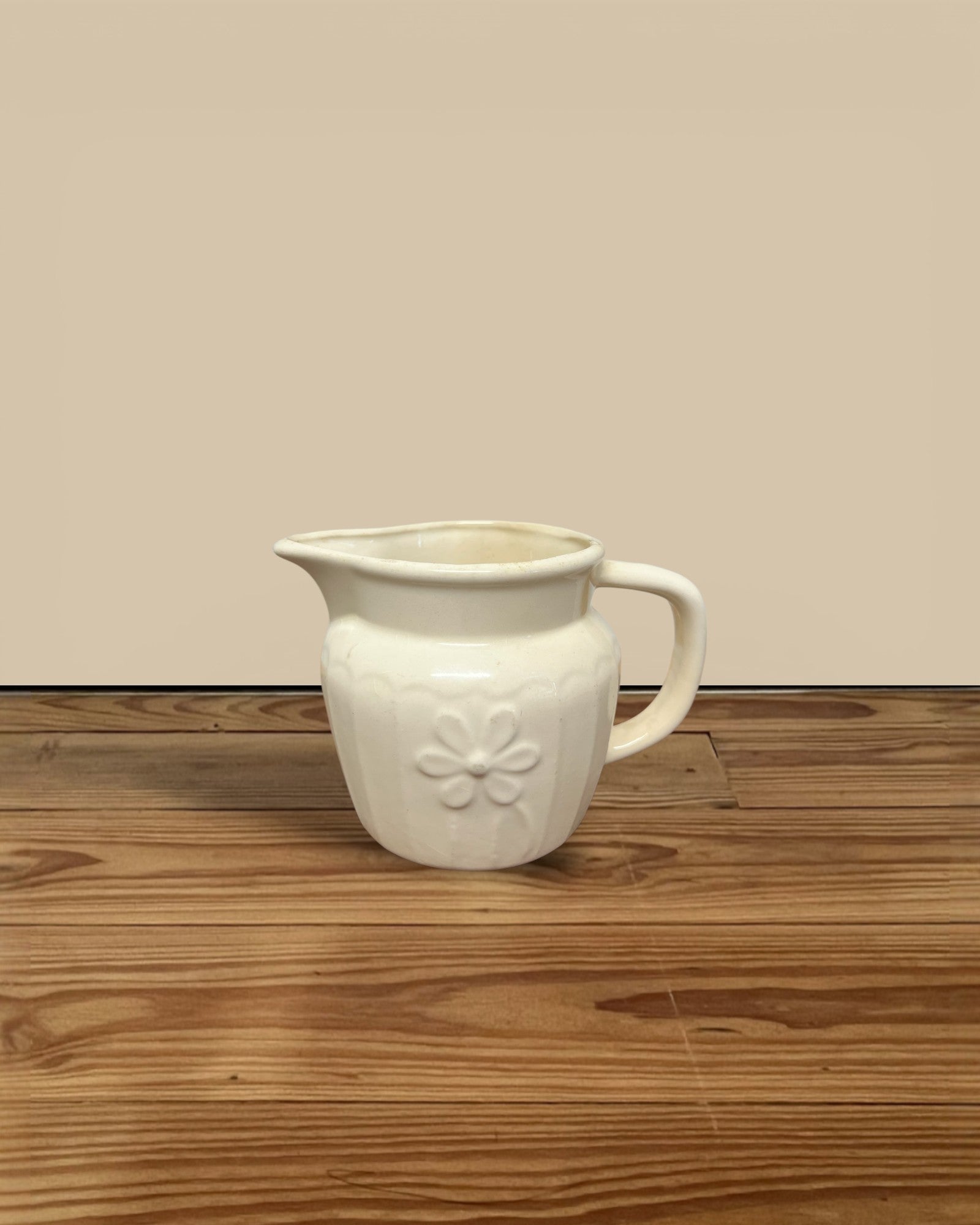 Ivory Daisy Pitcher