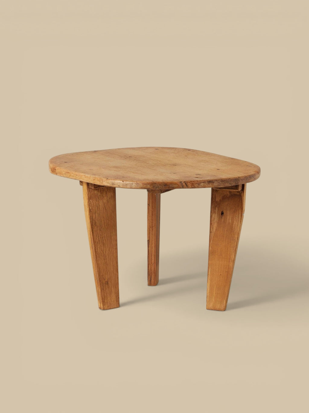 Found Wood Nesting Tables, Round