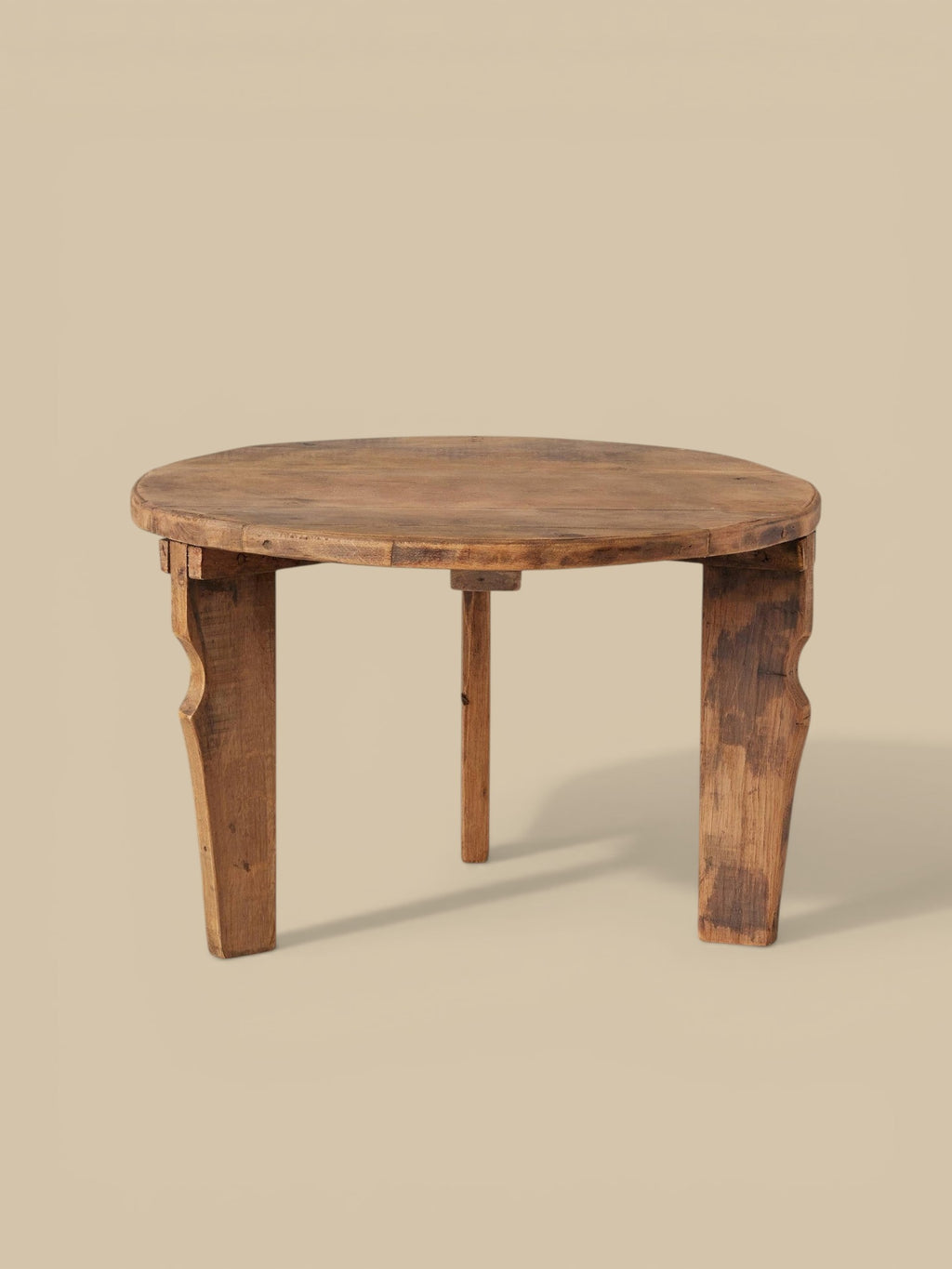 Found Wood Nesting Tables, Round