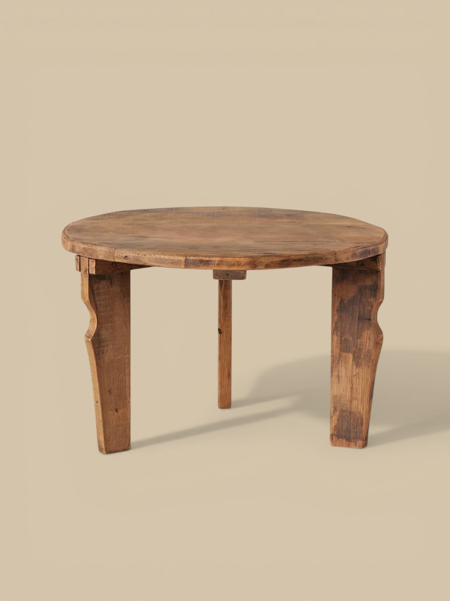Found Wood Nesting Tables, Round