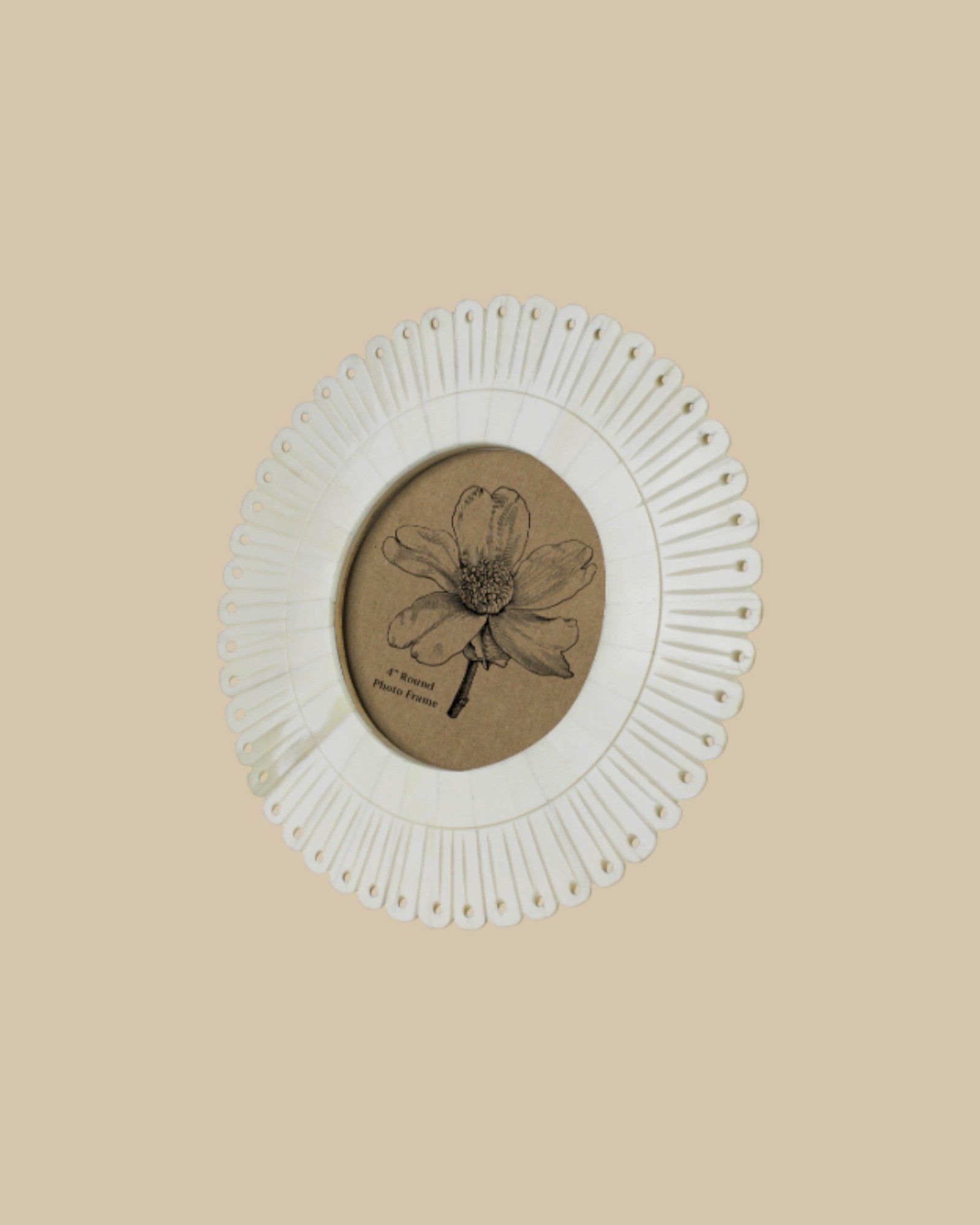 Scalloped Bone Frame