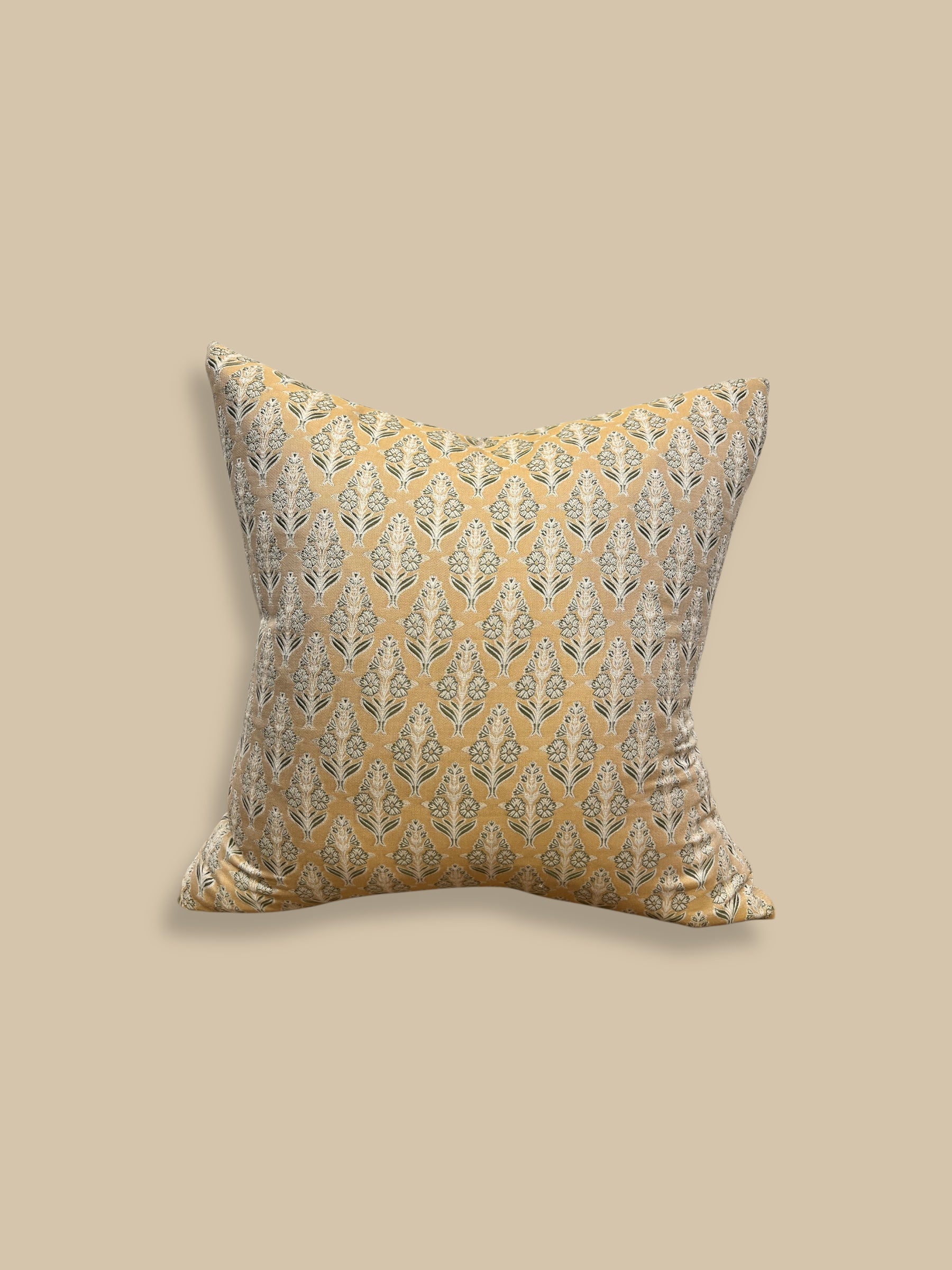 One-of-a-Kind Silk Floral Pillow