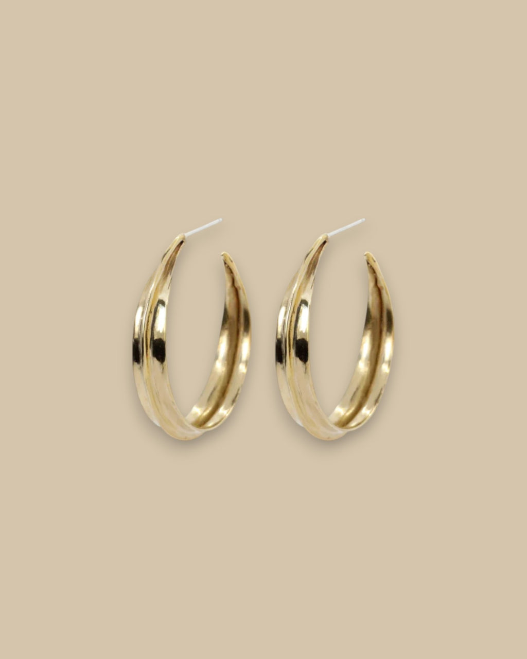 Bronze Sahara Ridge Hoop Earrings