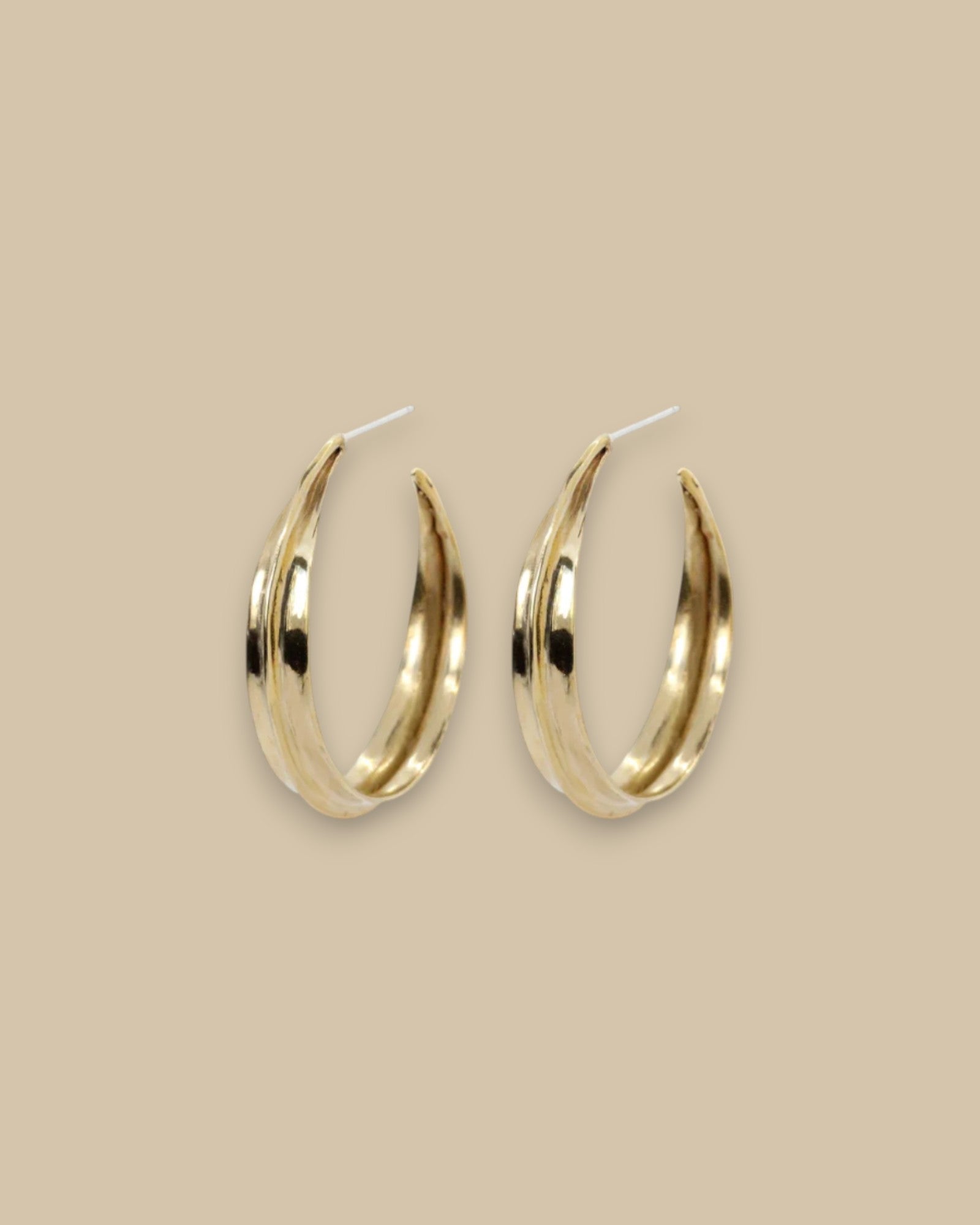 Bronze Sahara Ridge Hoop Earrings