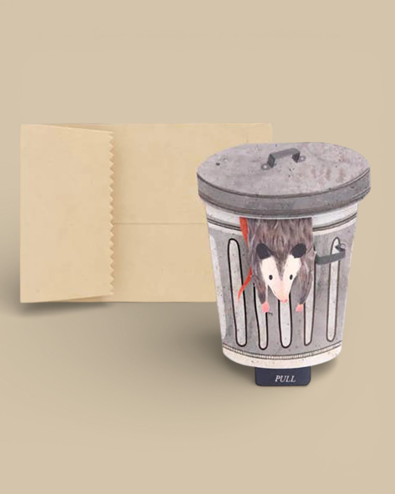 Let's Get Trashed Possum Pop-Up Card