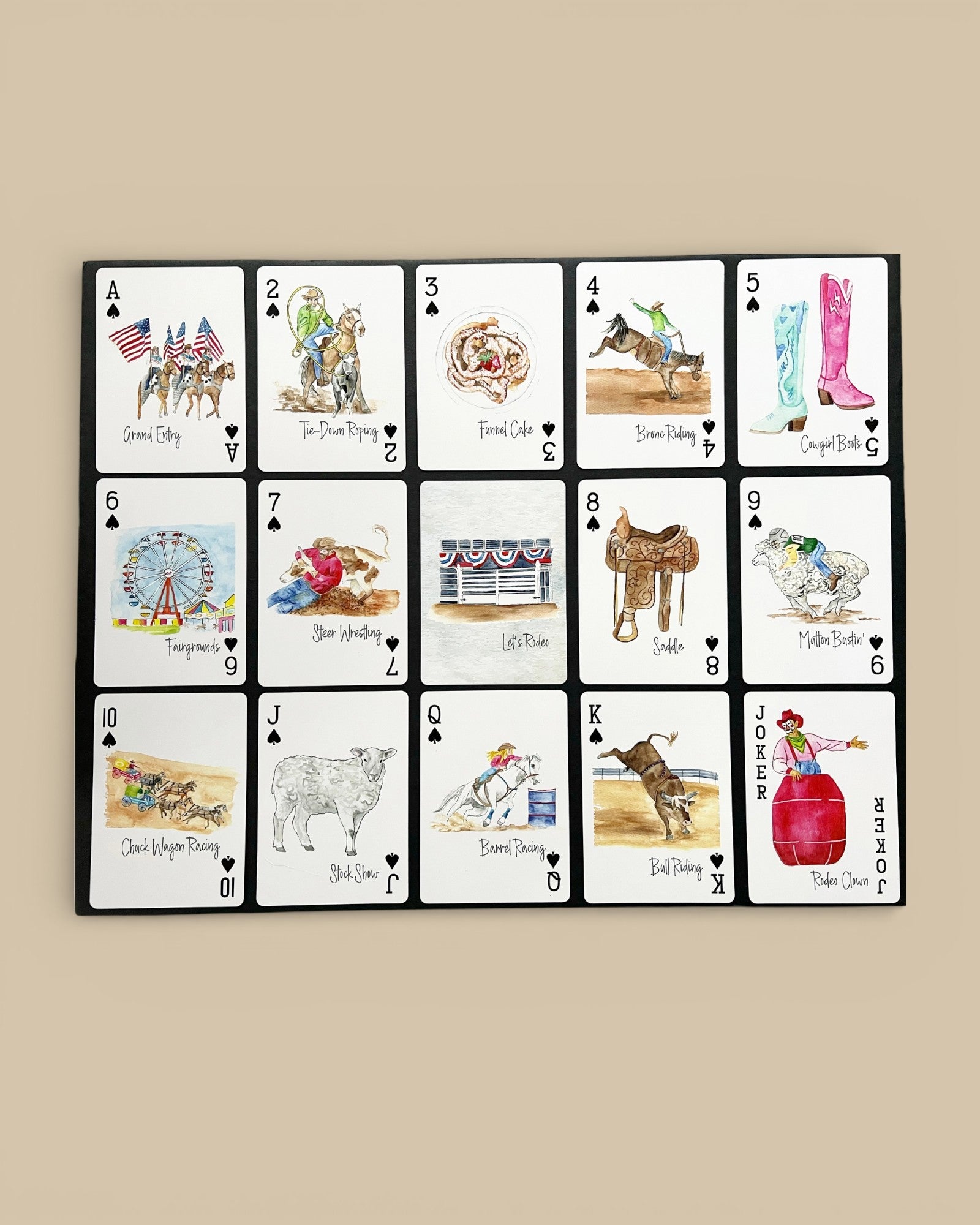Let's Rodeo Playing Cards