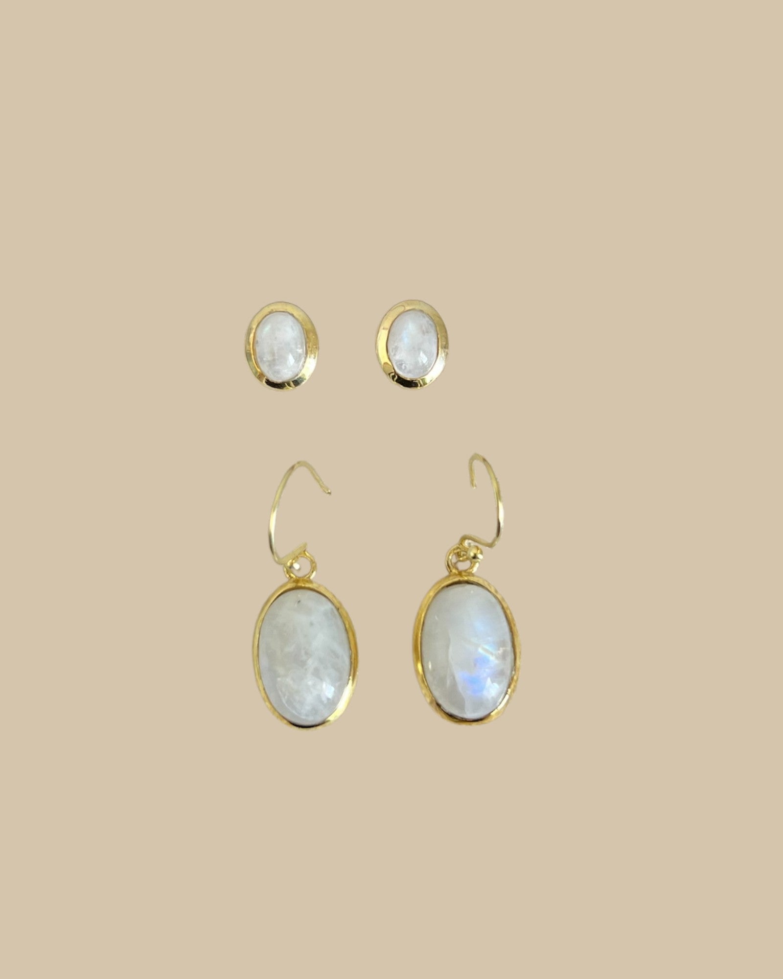 Moonstone Dangle Earrings
