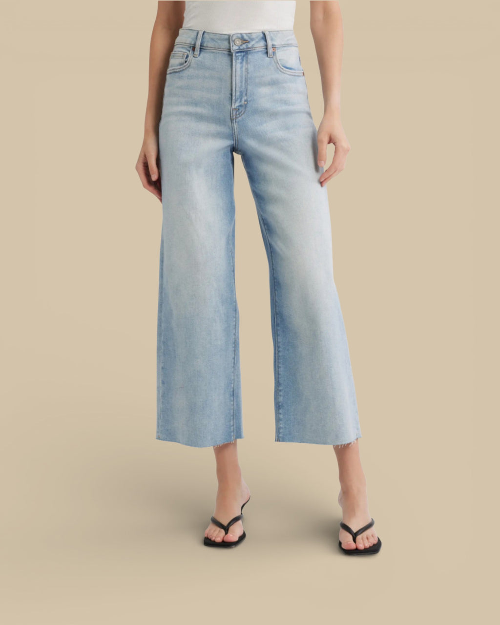 Nori Light Wash Wide Leg Jean