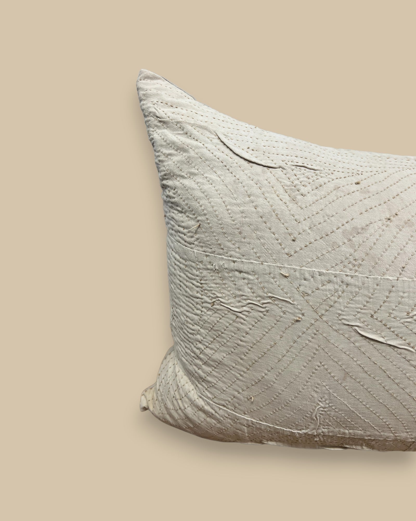 One-Of-A Kind Oversized Patchwork Lumbar Pillow