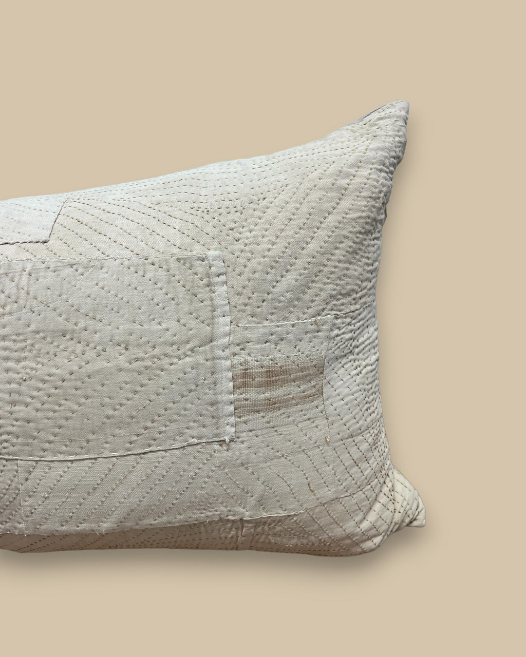 One-Of-A Kind Oversized Patchwork Lumbar Pillow