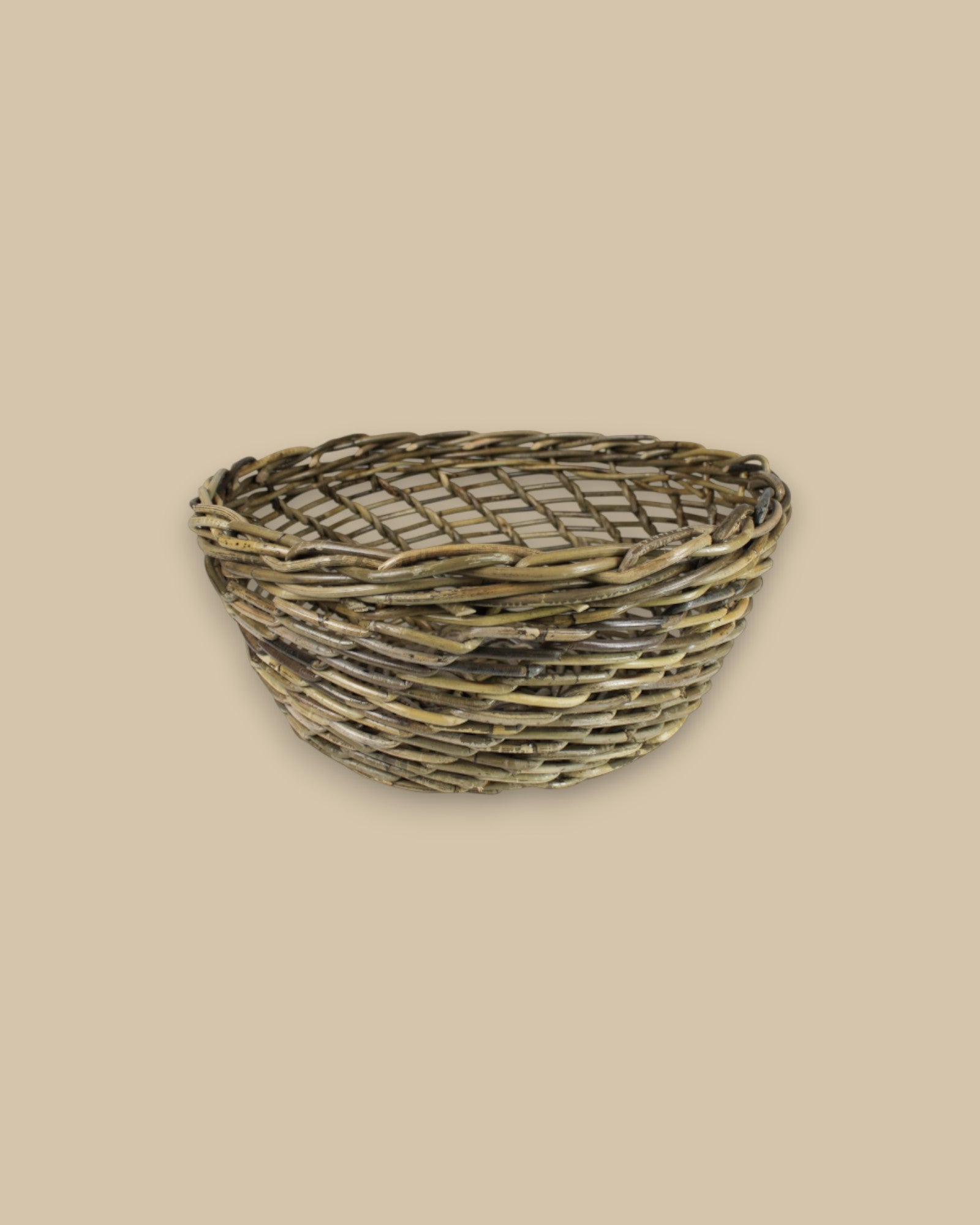 Open Weave Rattan Bowl