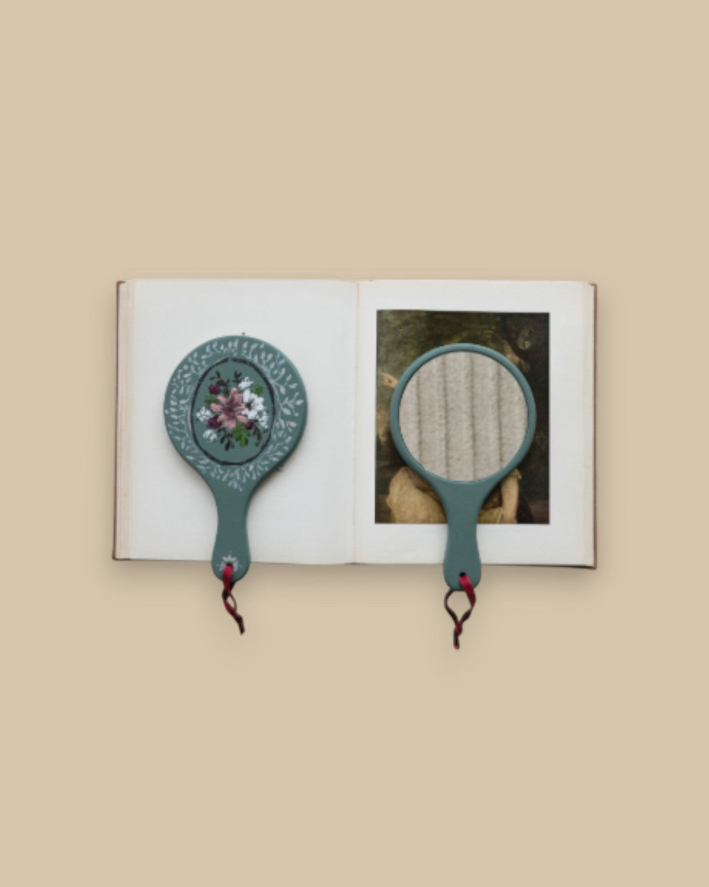 Floral Grace Hand Mirror