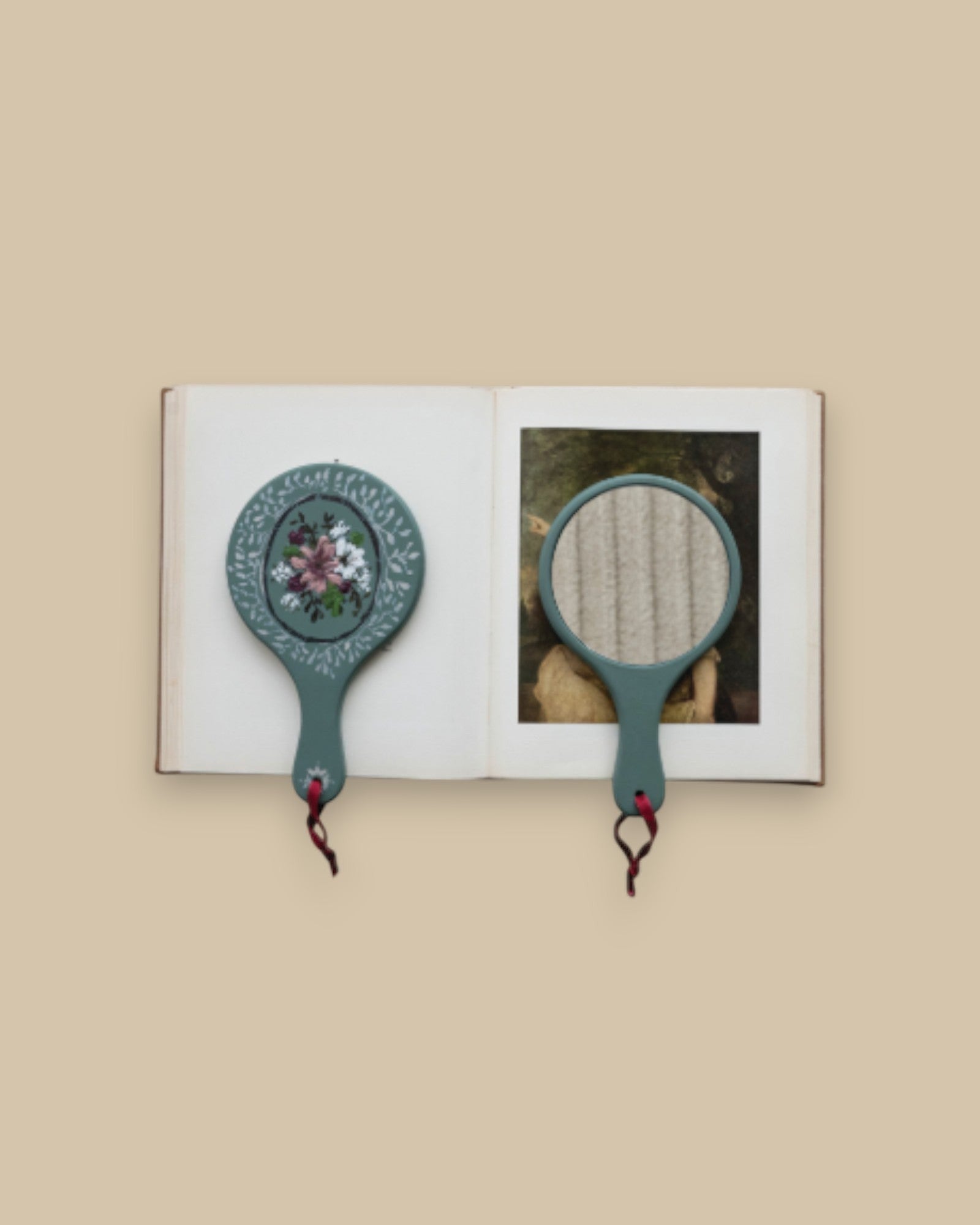Floral Grace Hand Mirror