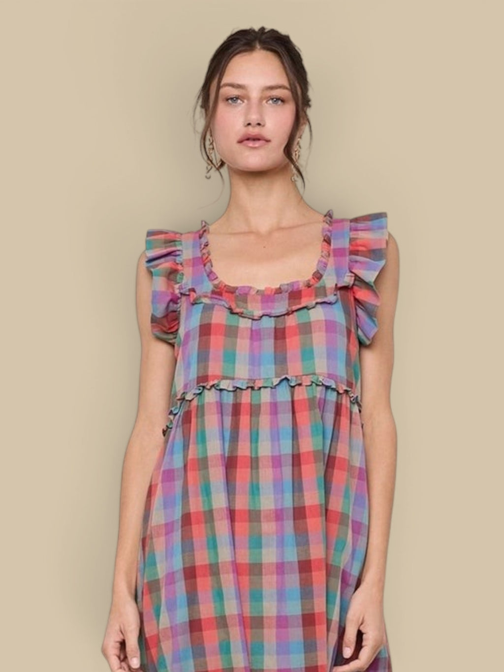 Penny Multicolor Plaid Dress