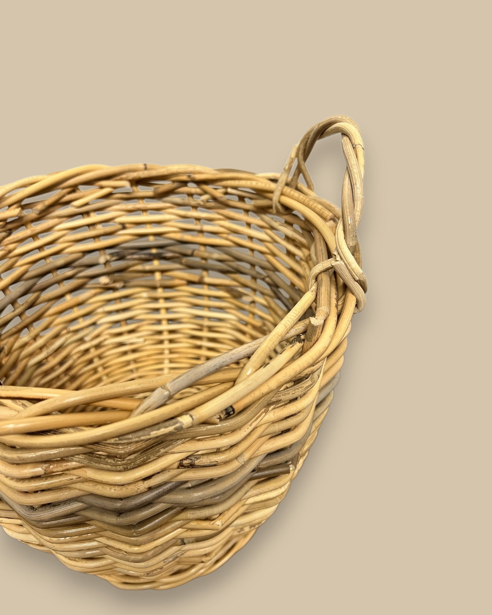 Rattan Basket with Handles