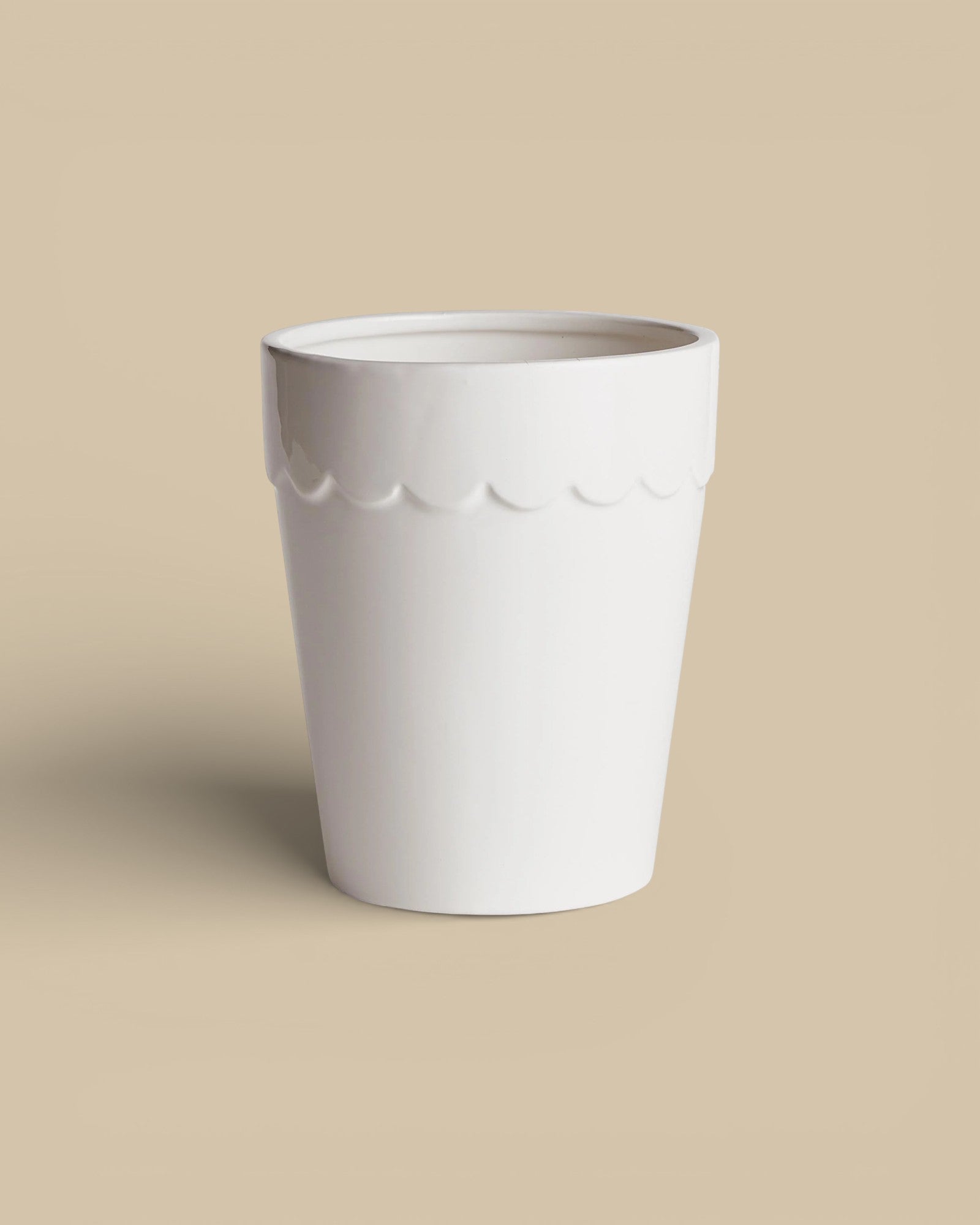 Scalloped Tapered Cachepot