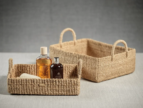 Stephanie Abaca Rectangular Tray Set