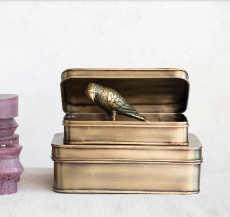 Brushed Brass Box Set