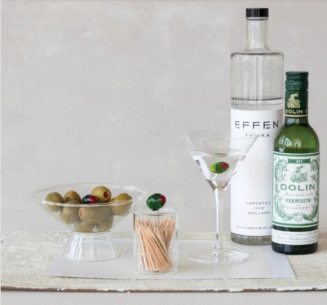 Hand-Blown Olive Toothpick Perch