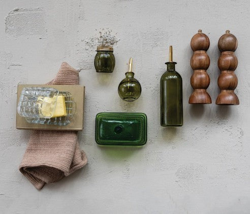 Pressed Glass Butter Dish